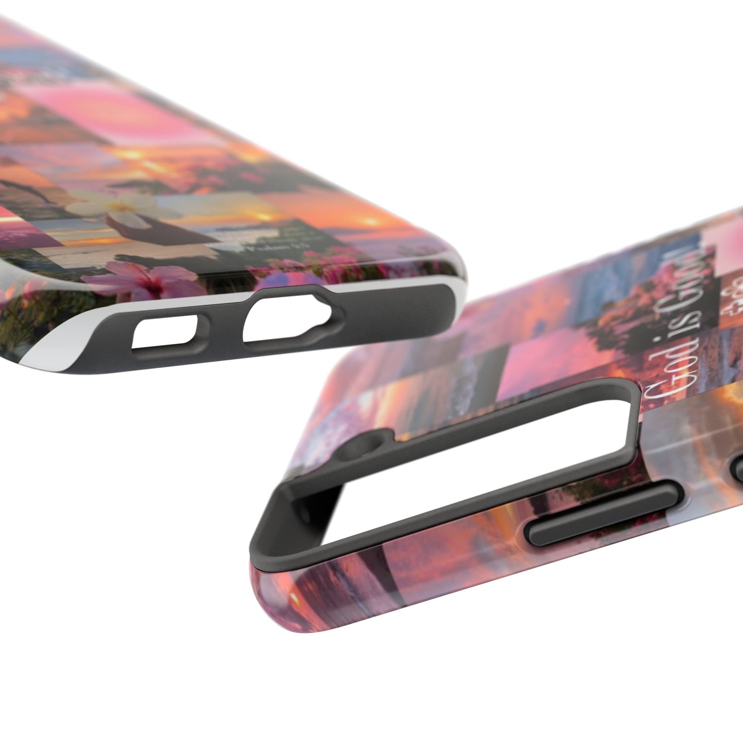 God is good phone case, peace, praise, and tropical faith
