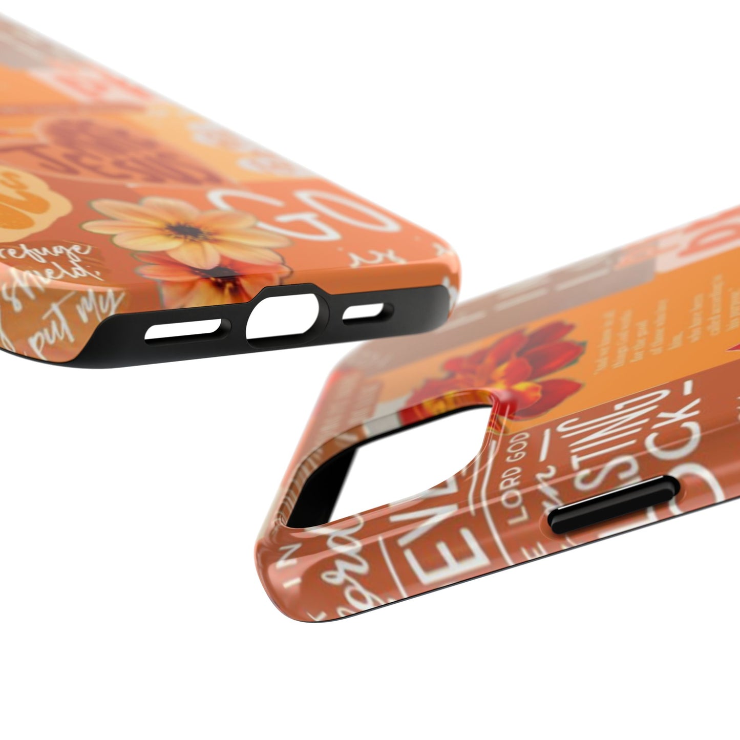 God is in control phone case, bright, bold and prayer filled