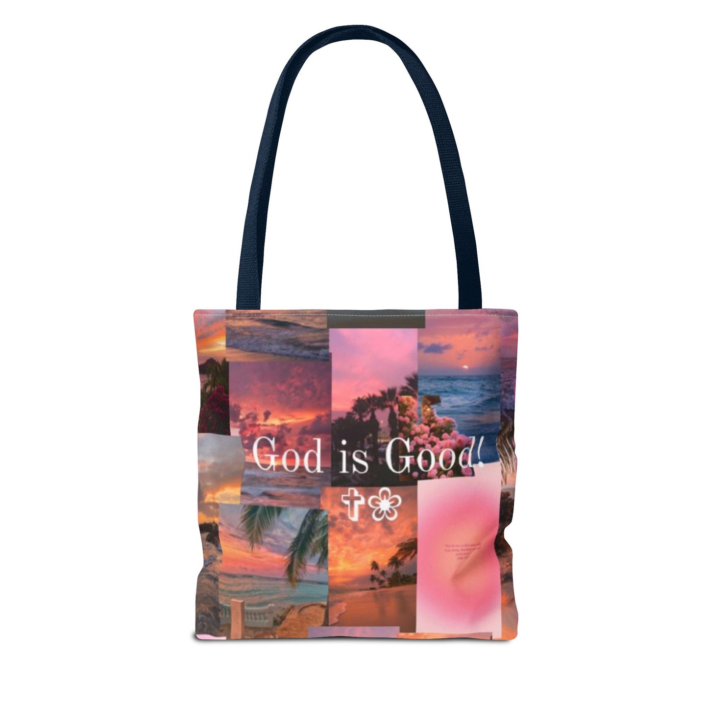 God is good tote peaceful praise and sunset faith