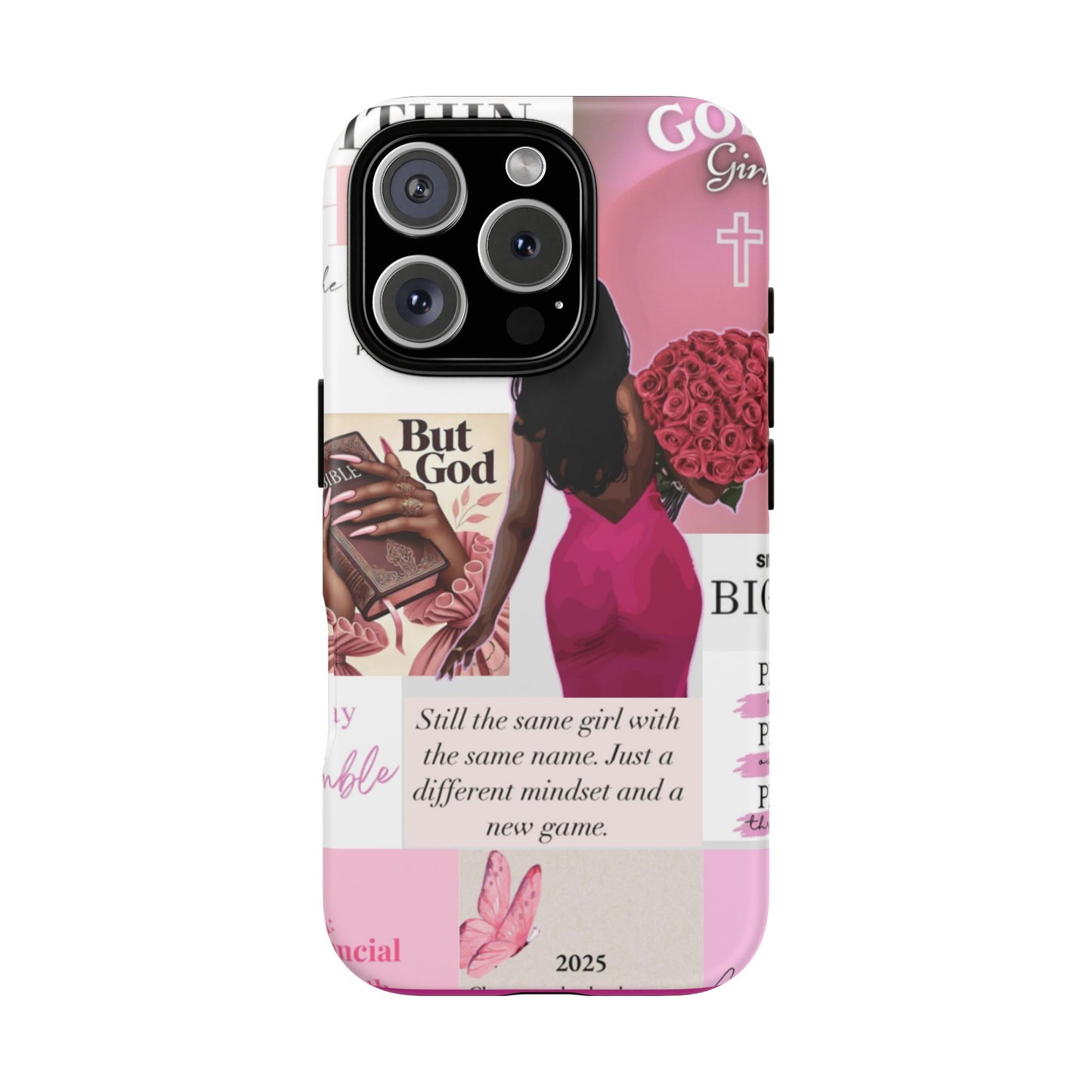 Same girl new game glow up with God phone case