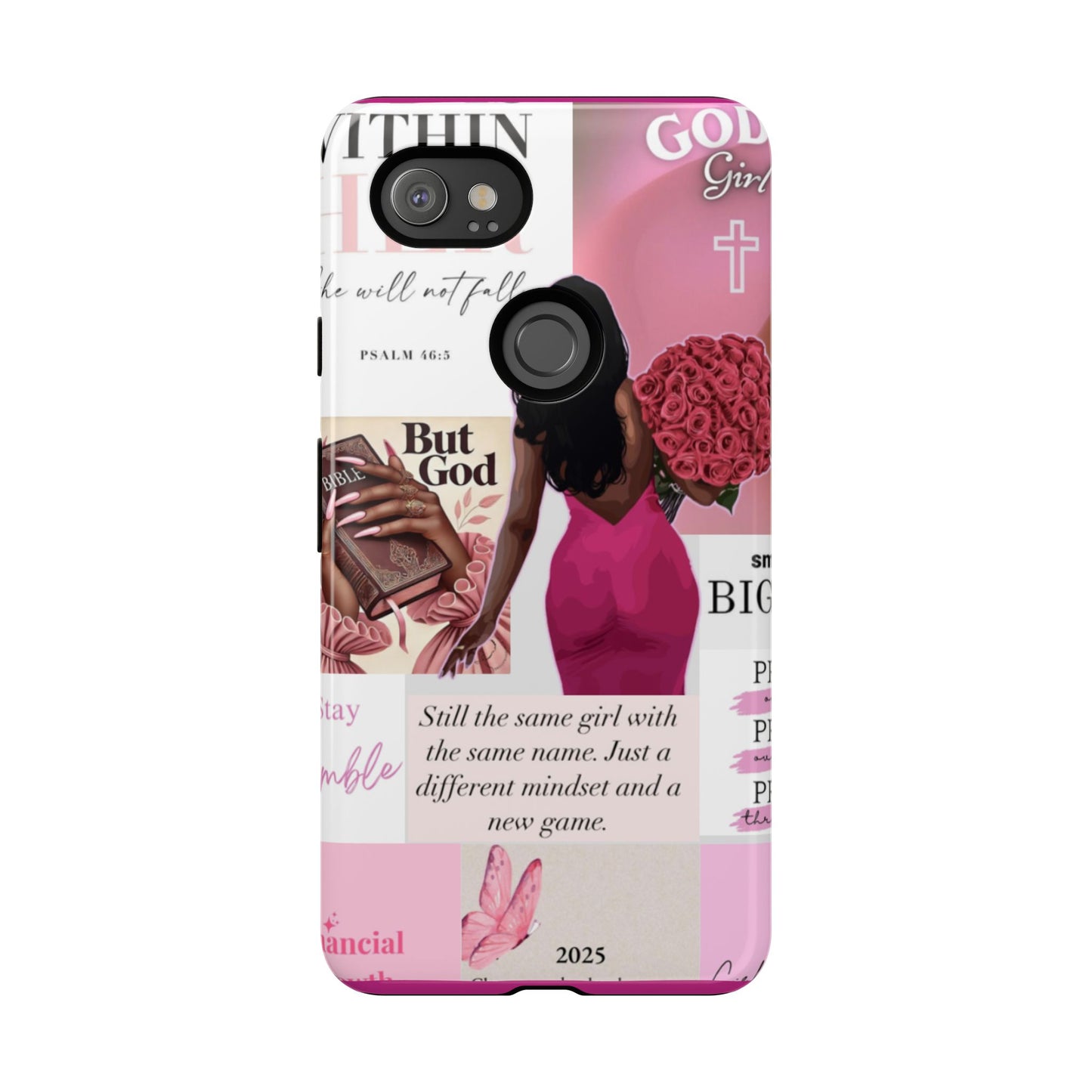 Same girl new game glow up with God phone case