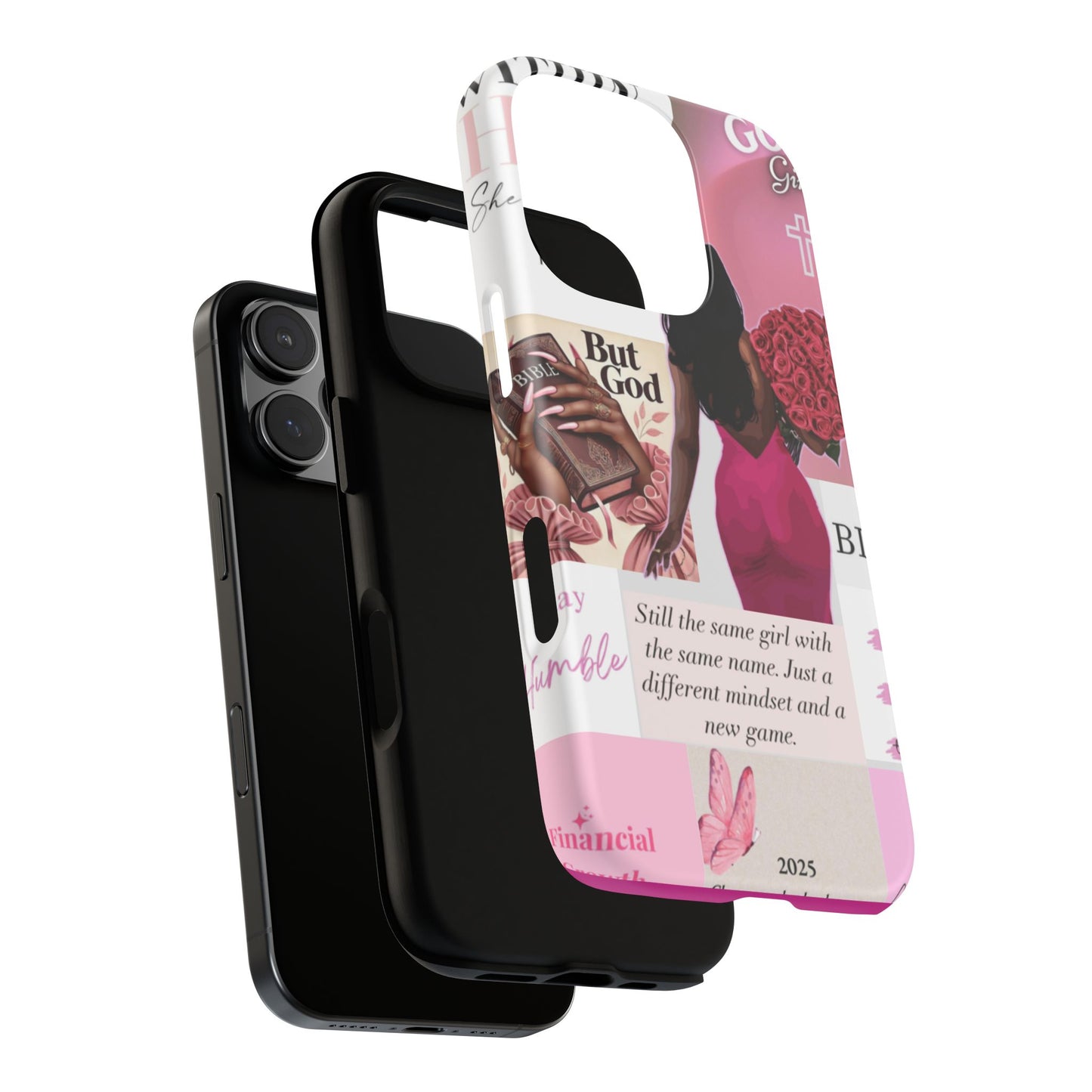 Same girl new game glow up with God phone case