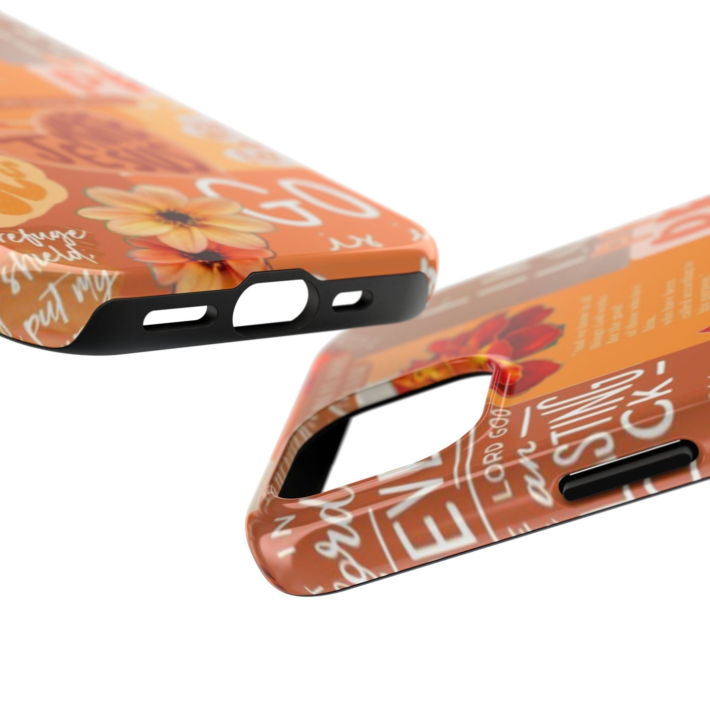 God is in control phone case, bright, bold and prayer filled