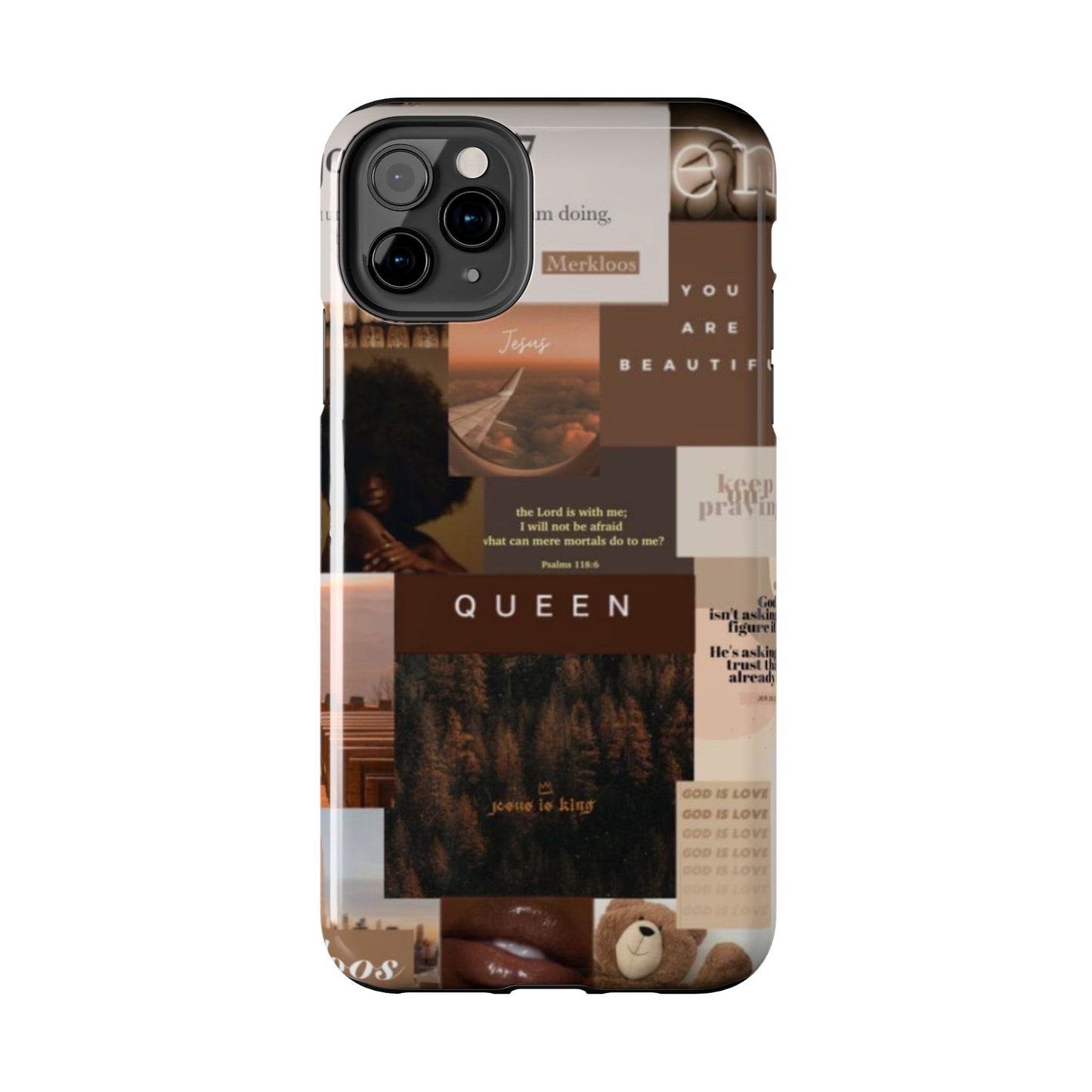 Jesus is King phone case identity, trust and power and every hold