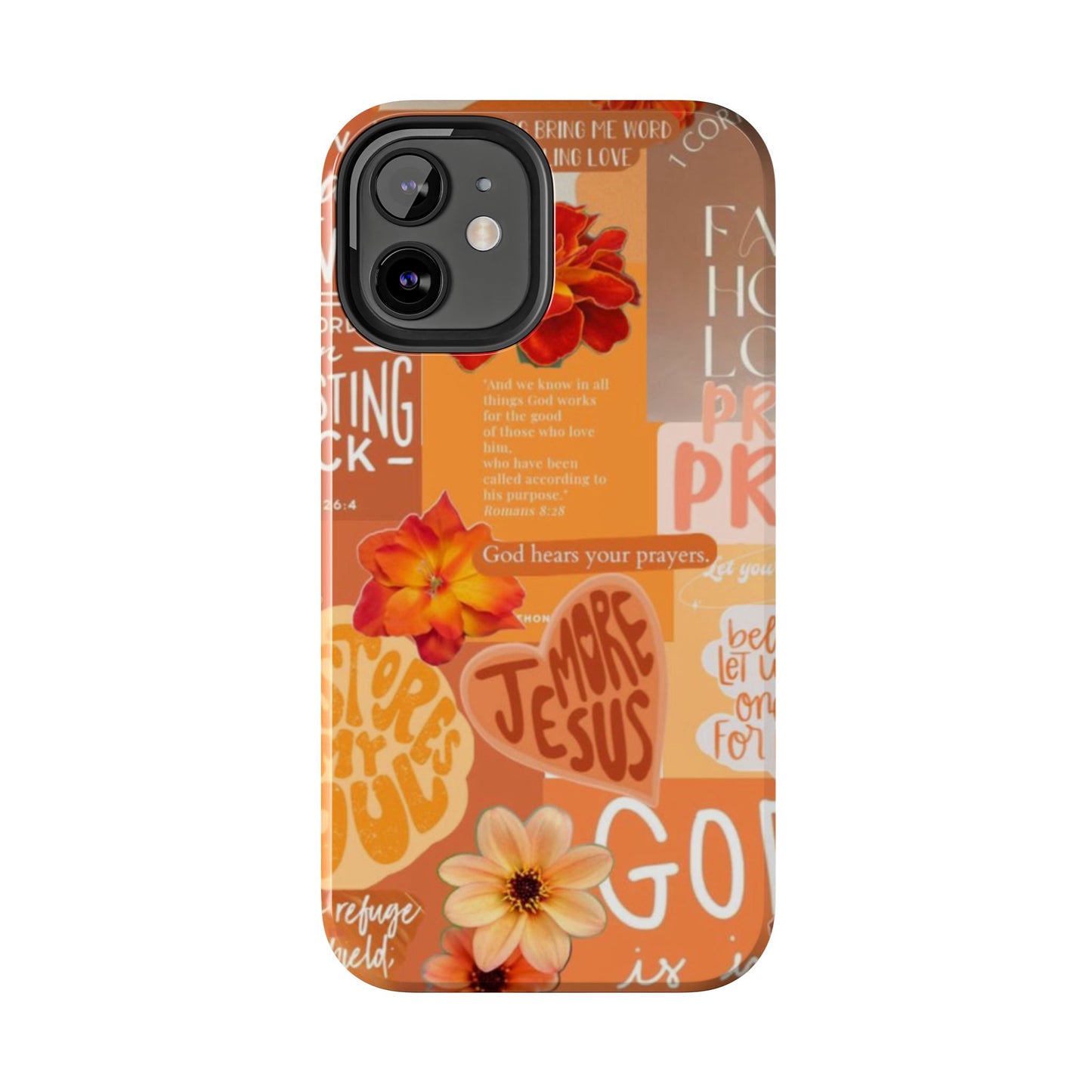 God is in control phone case, bright, bold and prayer filled