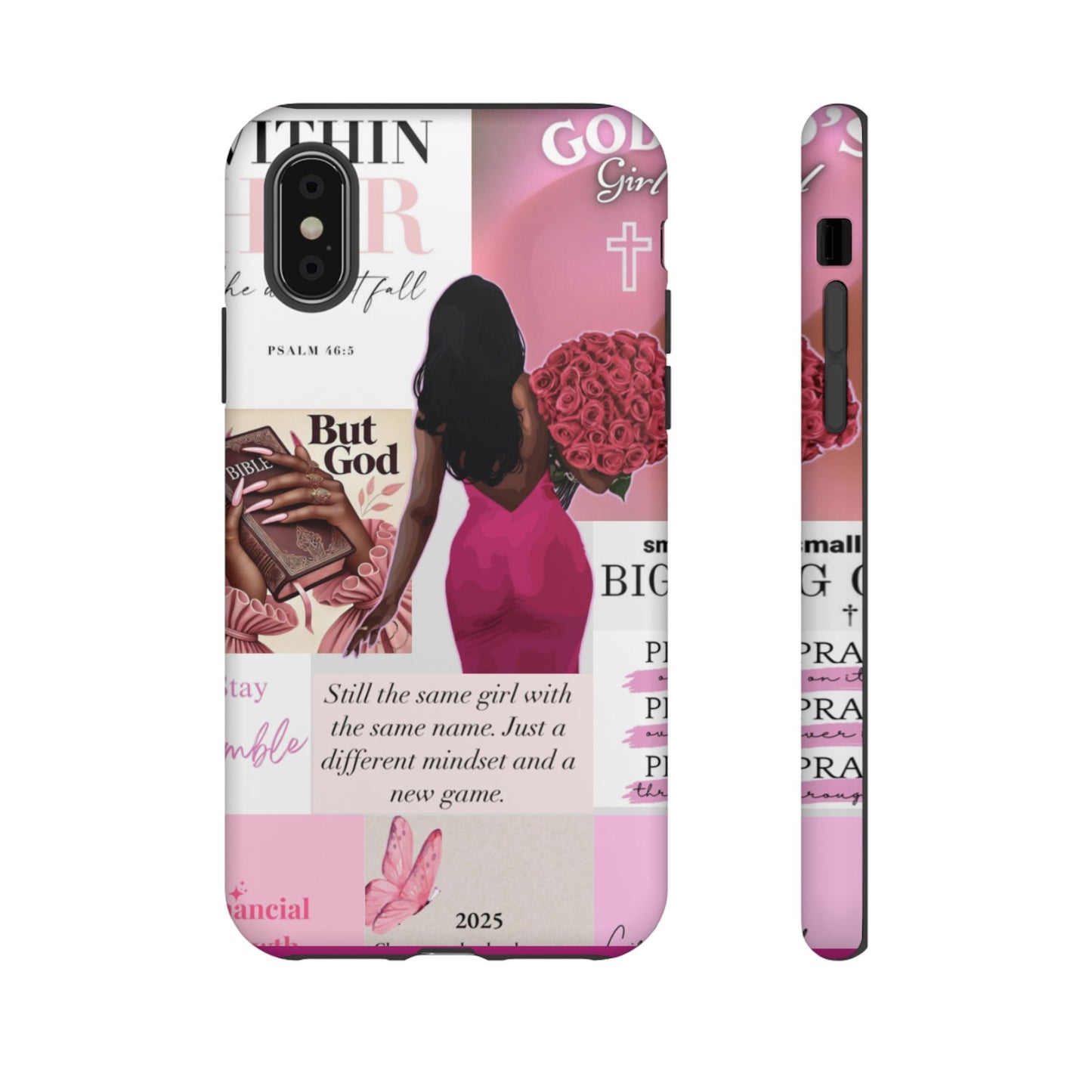 Same girl new game glow up with God phone case