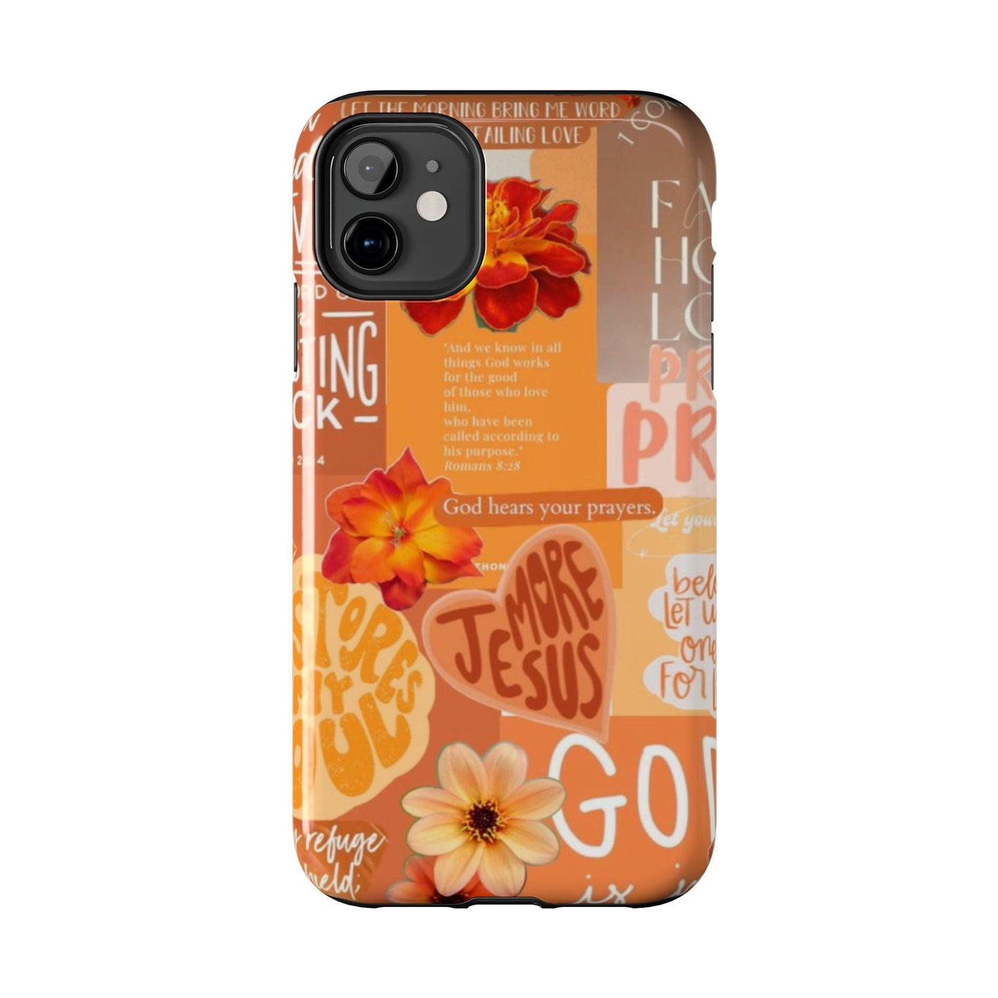 God is in control phone case, bright, bold and prayer filled