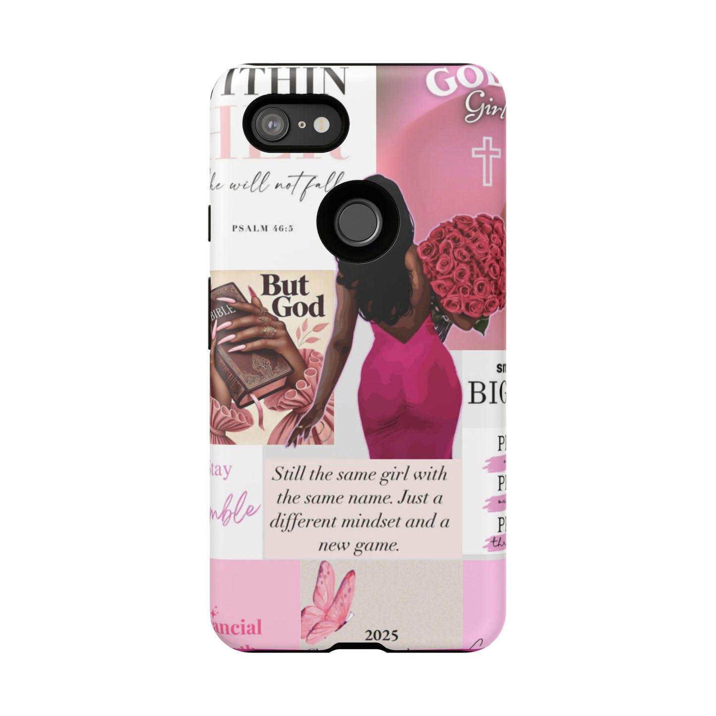 Same girl new game glow up with God phone case