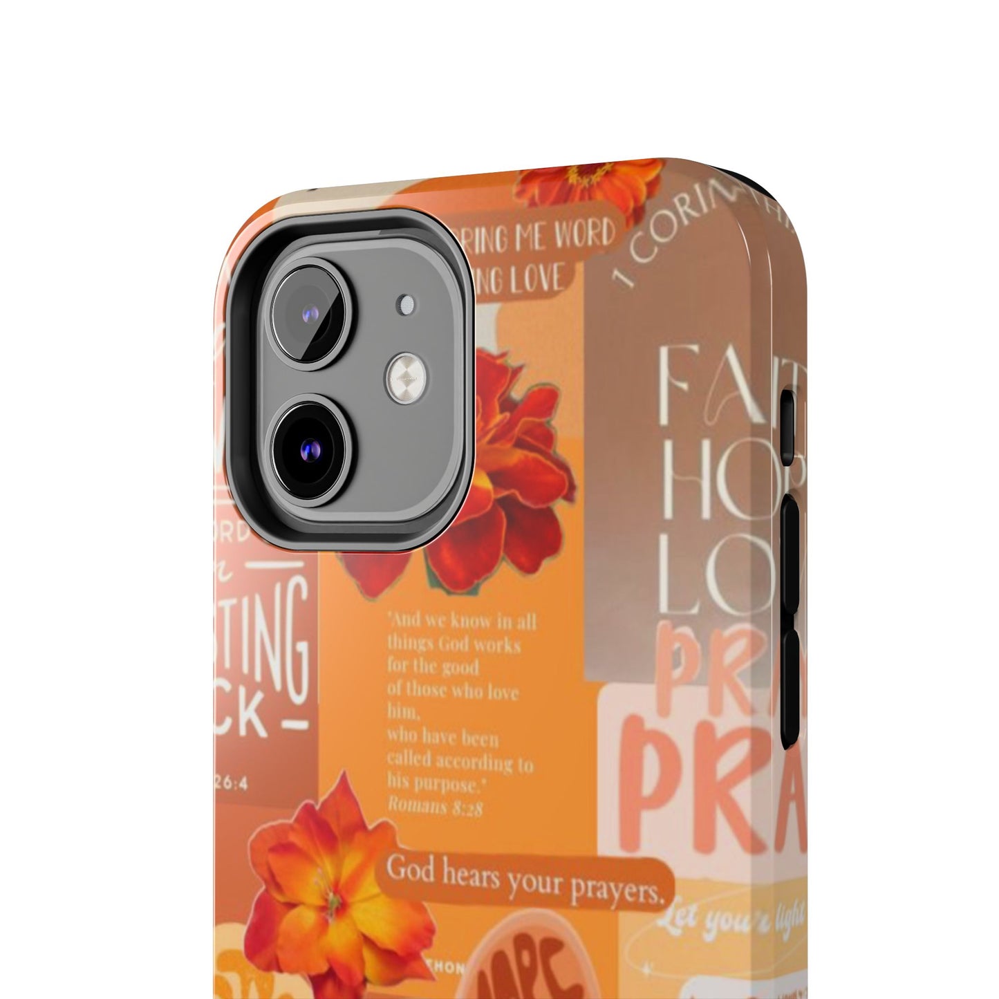 God is in control phone case, bright, bold and prayer filled