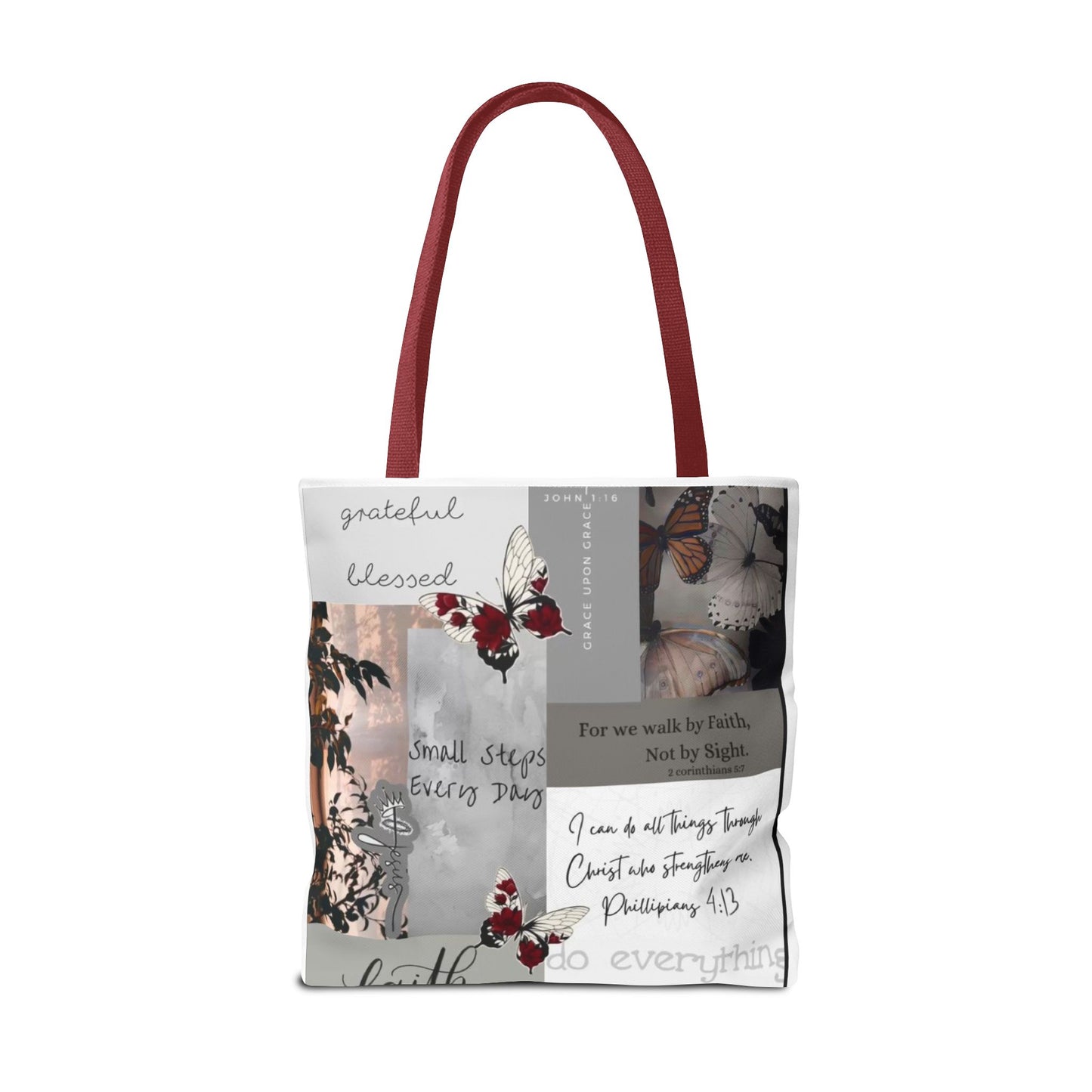 Walk by faith Tote Bag