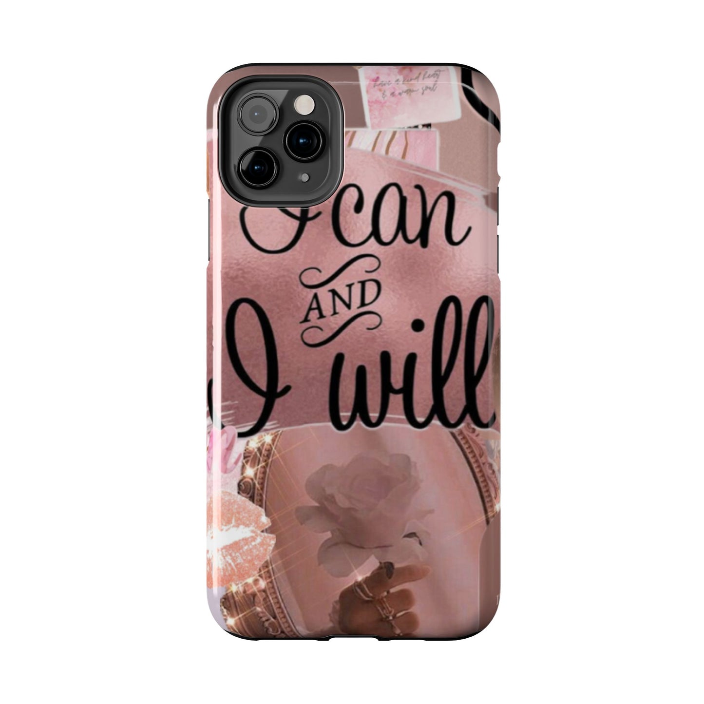 I can and I will  phone case faith, focus, and fierceness
