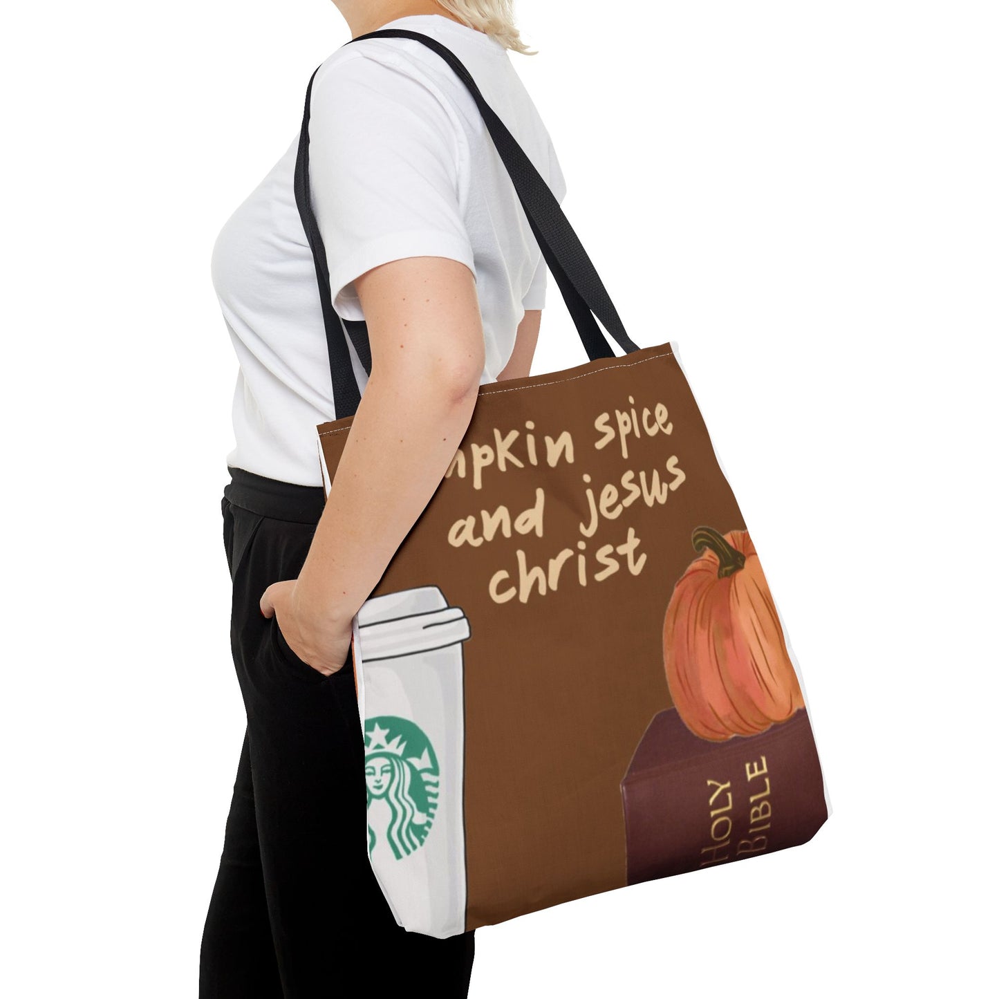Pumpkin Spice Tote Bag - Cozy Fall Vibes
