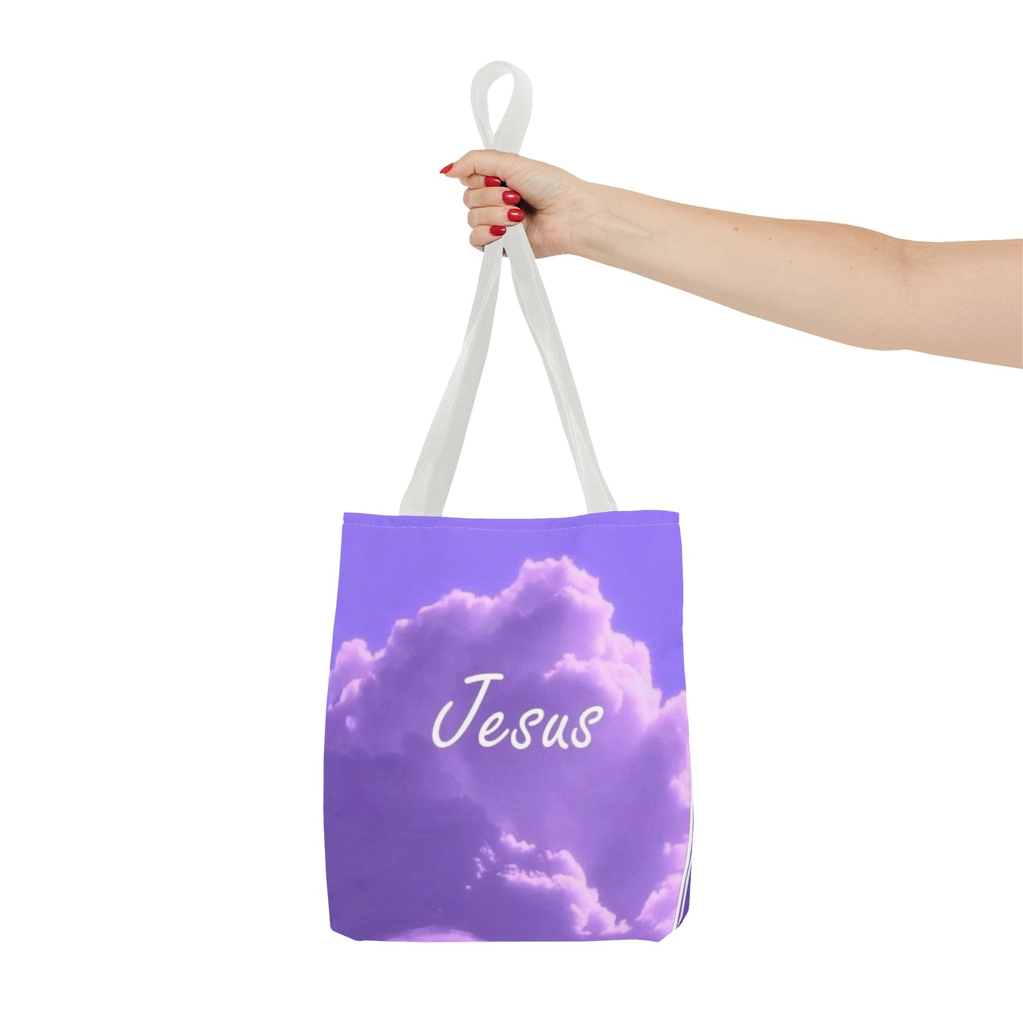Inspirational Jesus Tote Bag - AOP Cloud Design