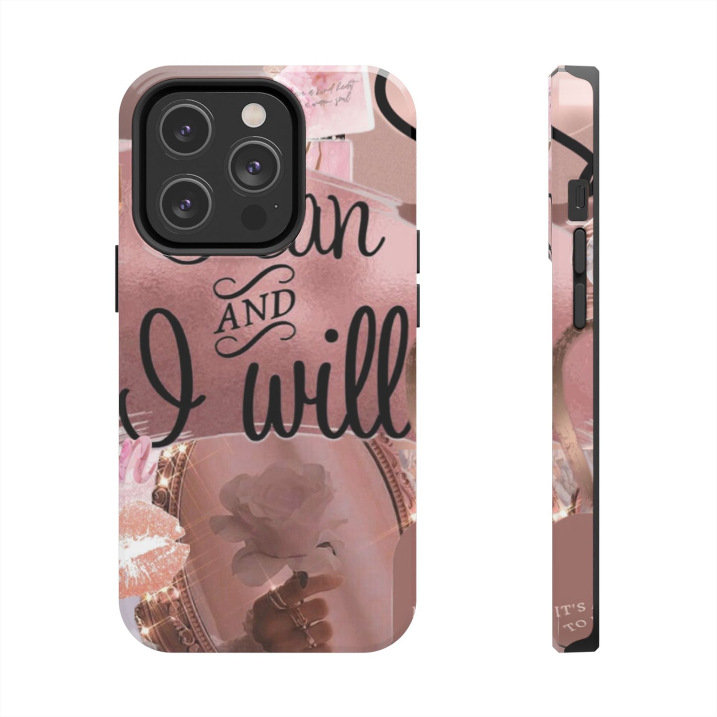 I can and I will  phone case faith, focus, and fierceness