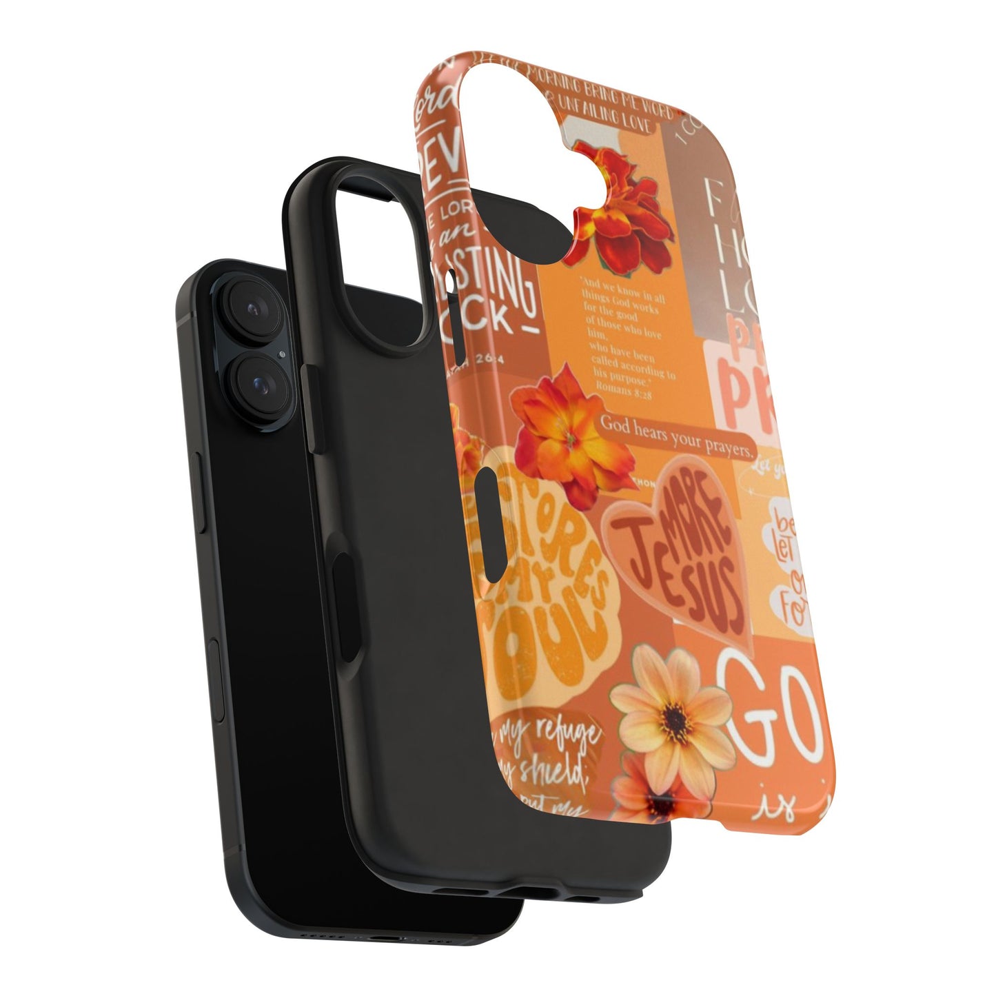 God is in control phone case, bright, bold and prayer filled