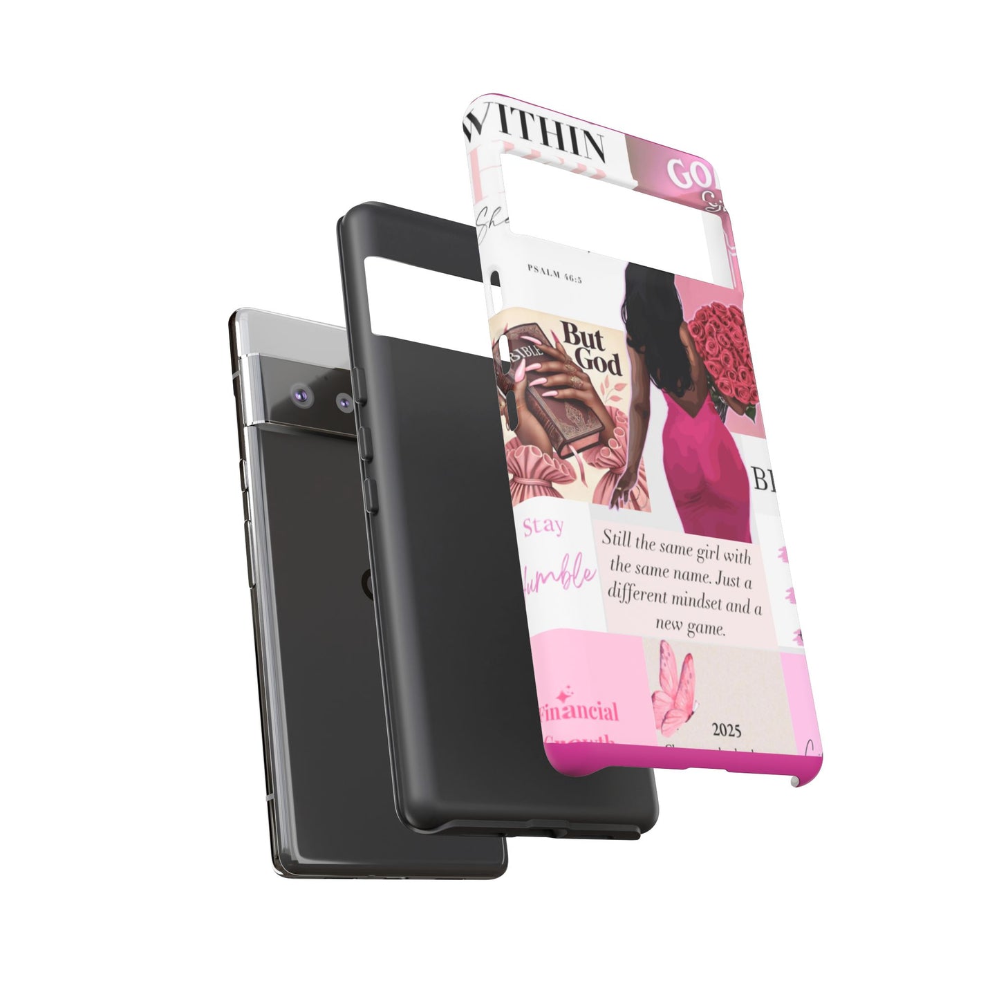 Same girl new game glow up with God phone case