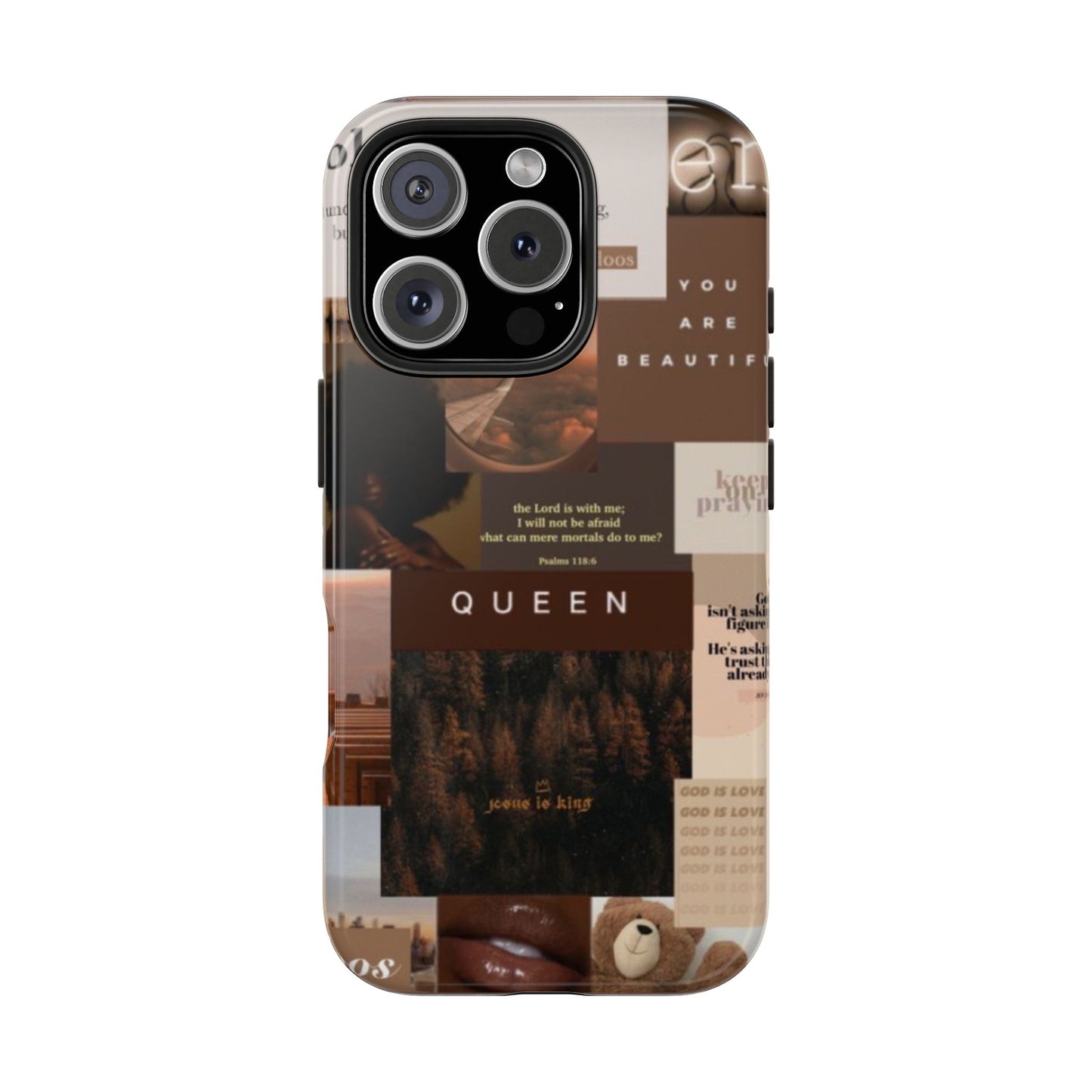 Jesus is King phone case identity, trust and power and every hold