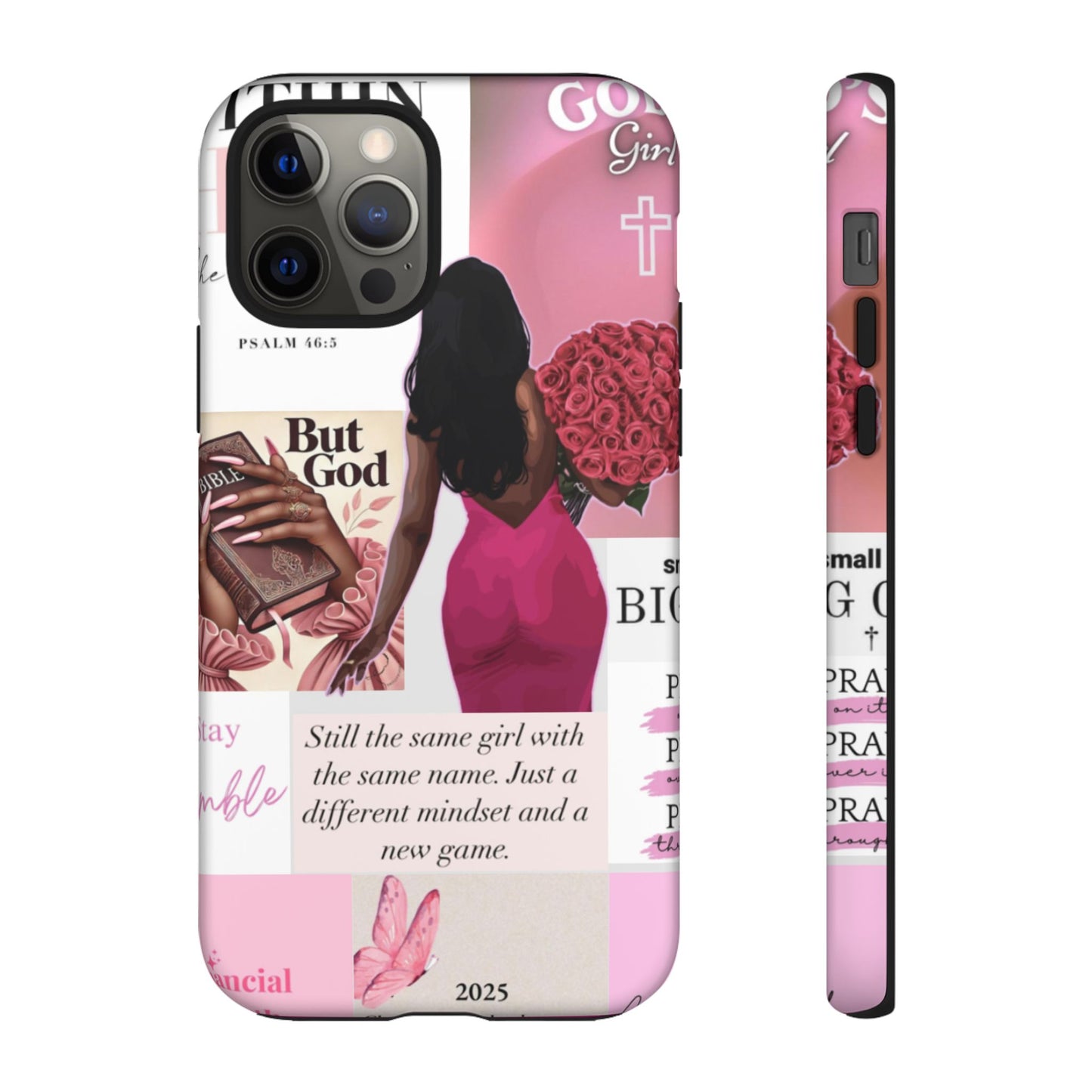 Same girl new game glow up with God phone case