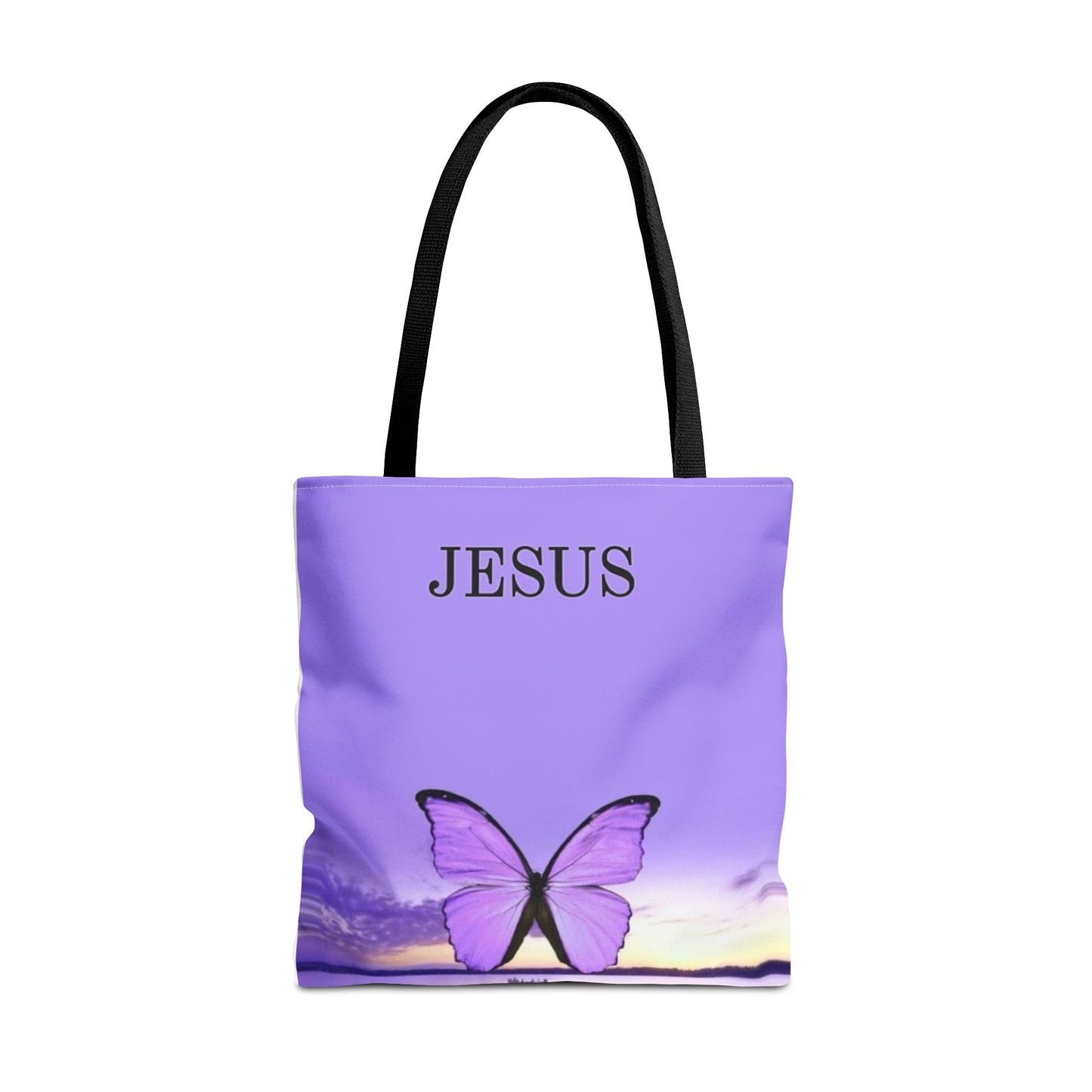 Inspirational Butterfly Tote Bag - Jesus Design