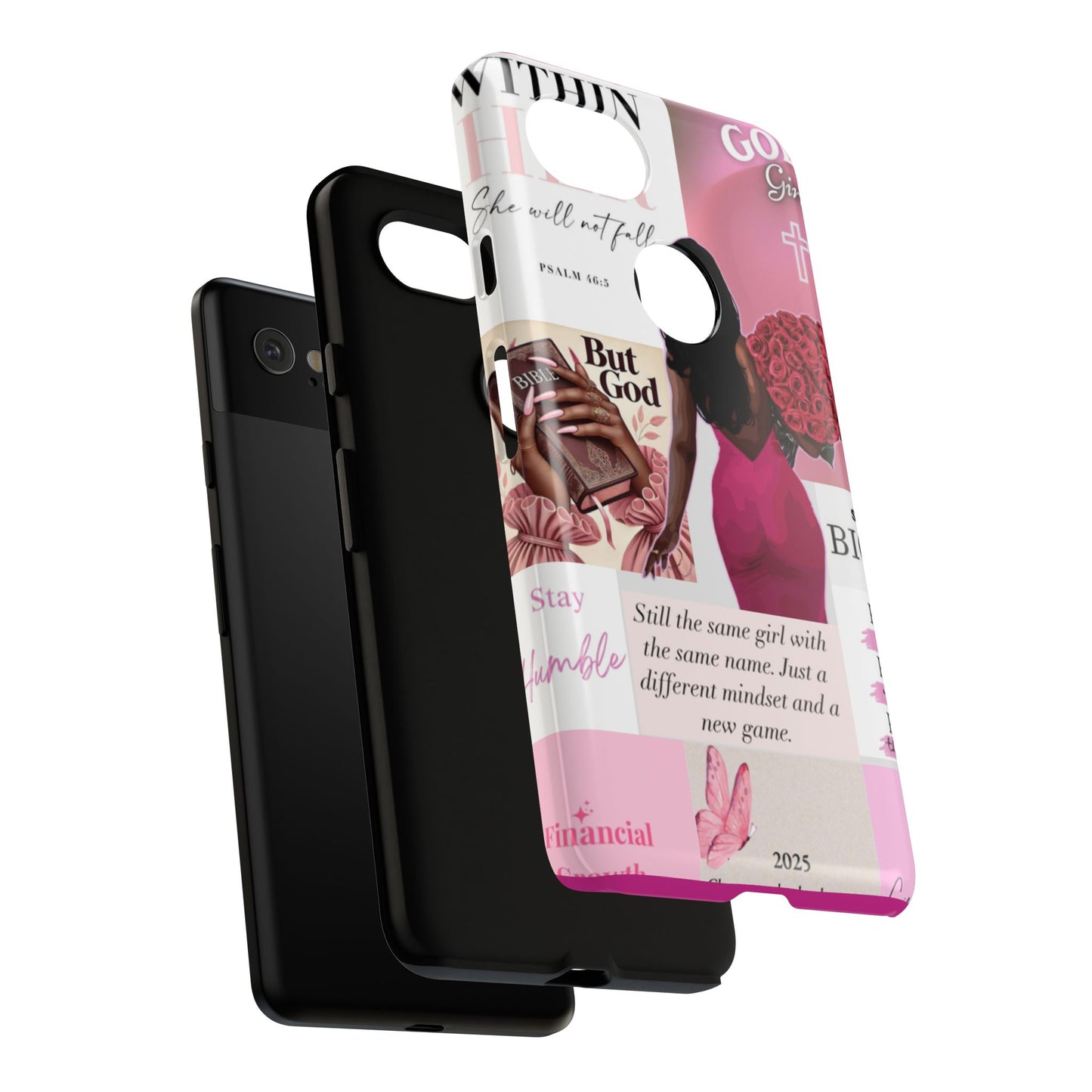 Same girl new game glow up with God phone case