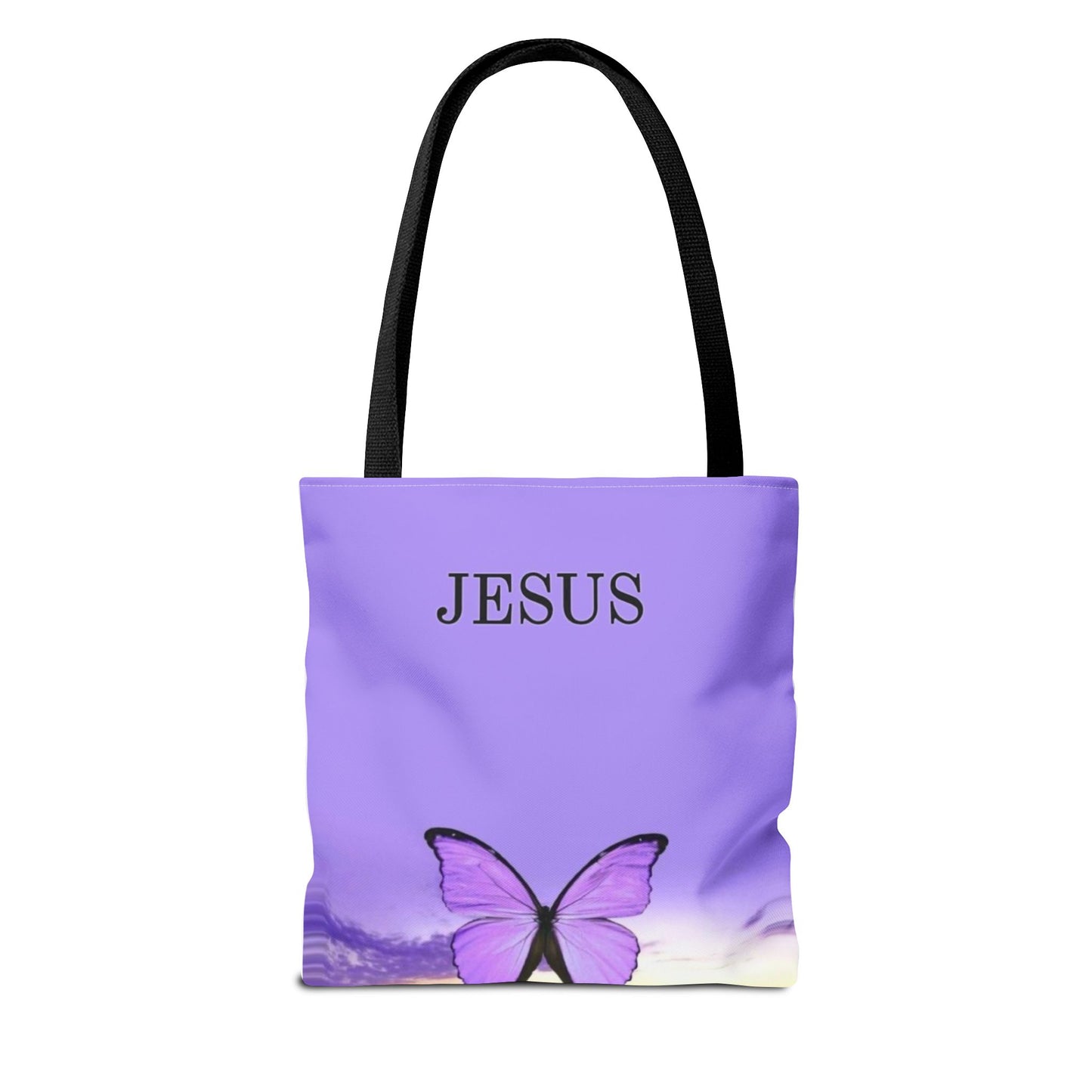 Inspirational Butterfly Tote Bag - Jesus Design
