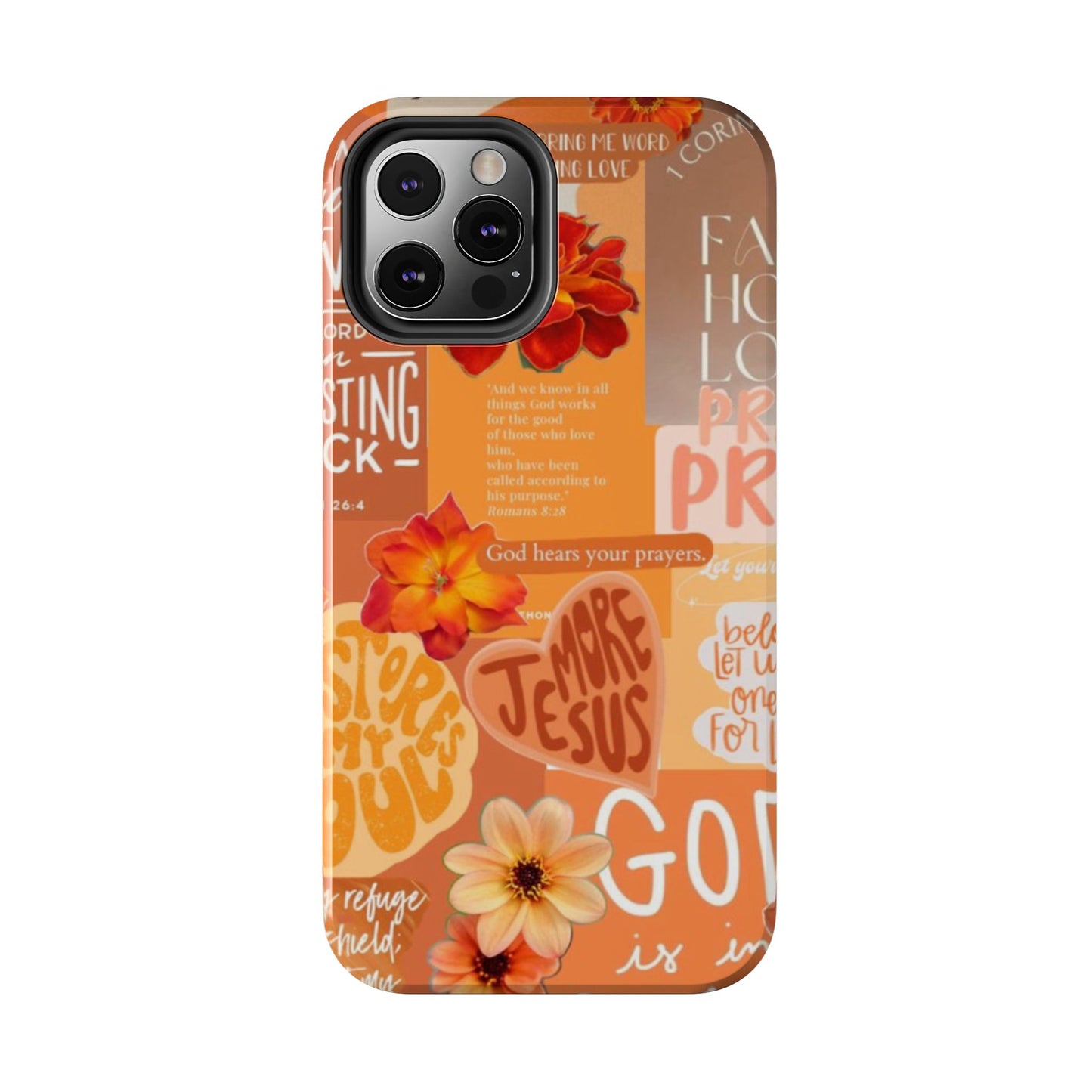 God is in control phone case, bright, bold and prayer filled