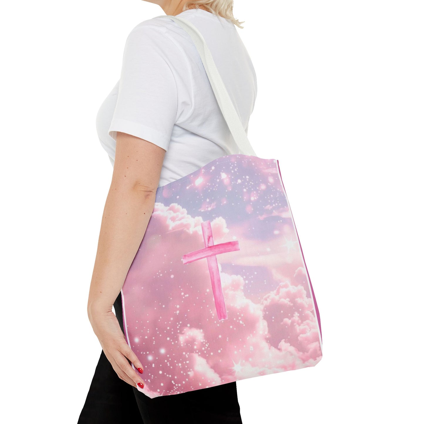 Inspirational Pink Cloud Tote Bag