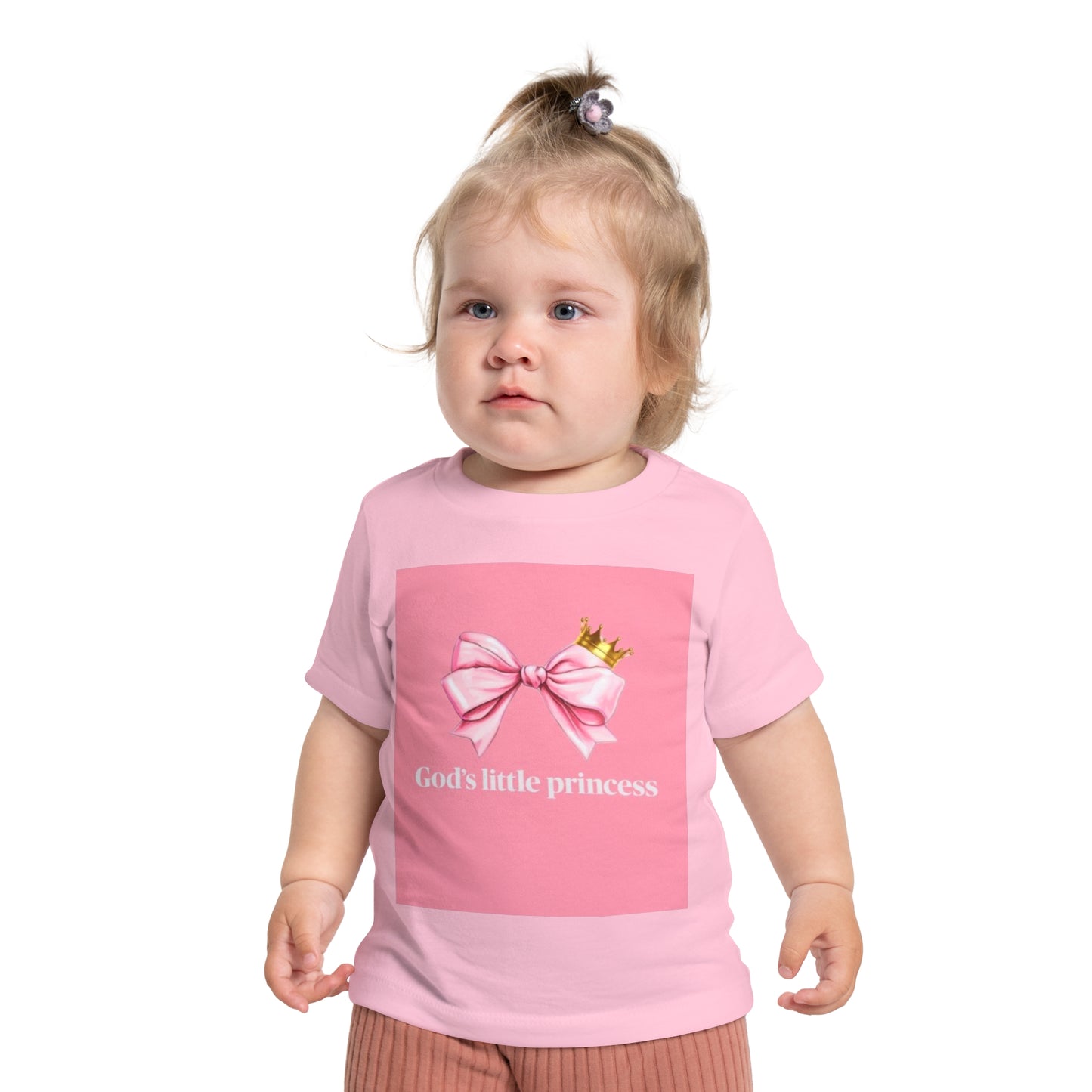 Pink Gods little princess Baby Short Sleeve T-Shirt