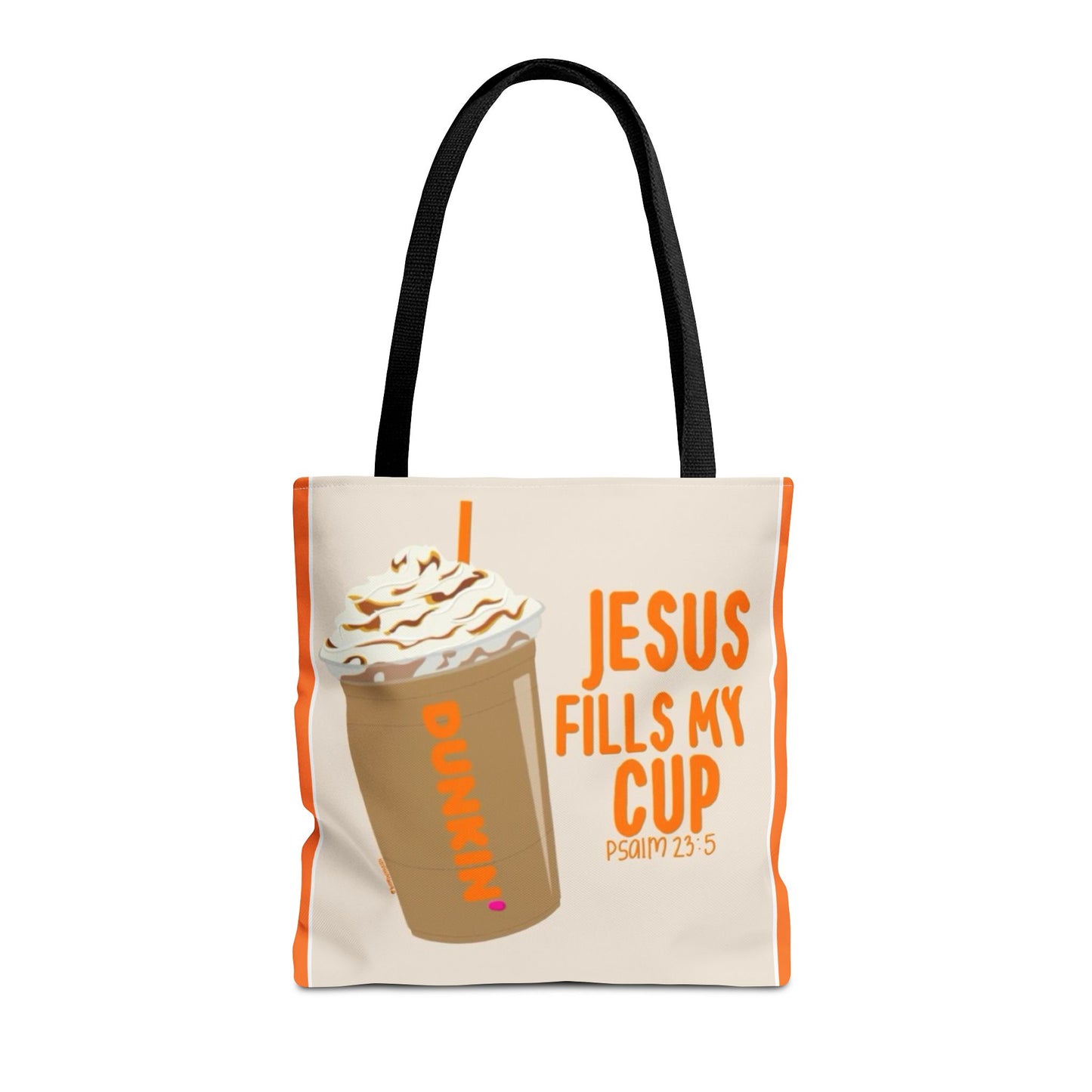 Inspirational Coffee Tote Bag - Jesus Fills My Cup