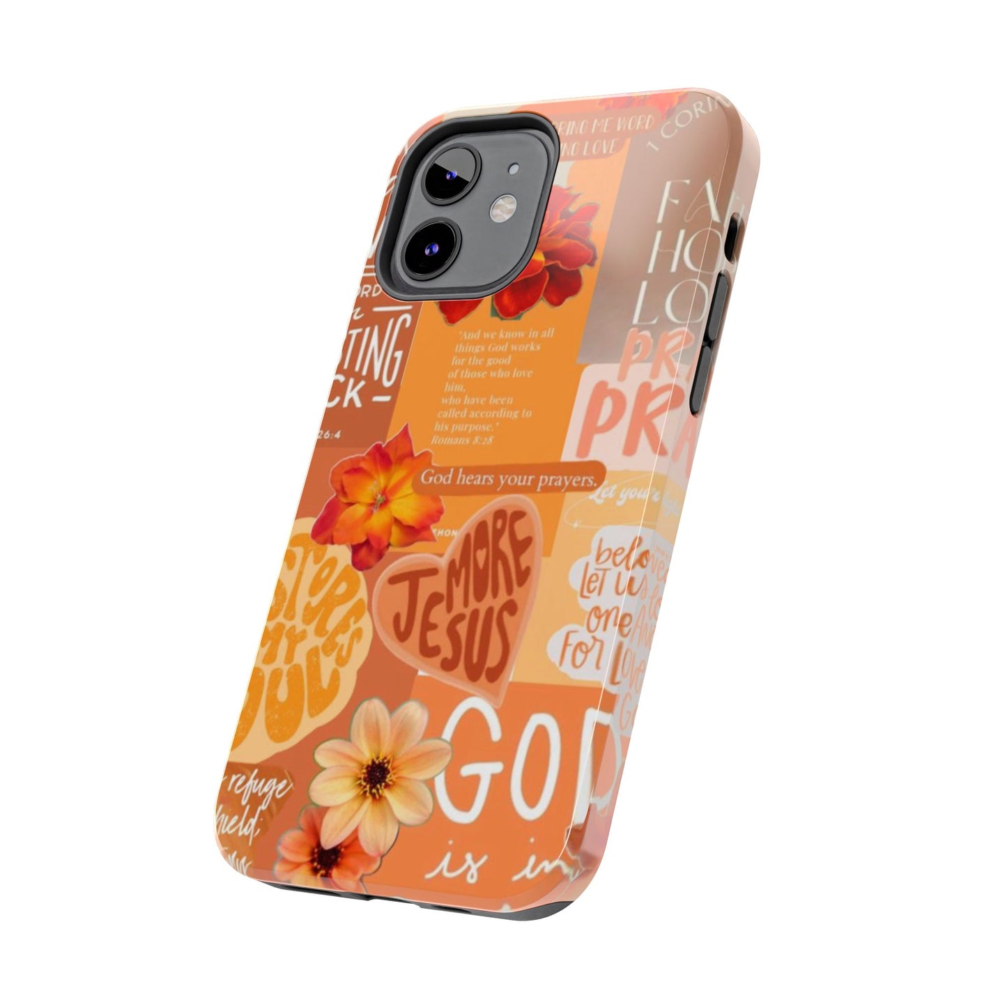 God is in control phone case, bright, bold and prayer filled