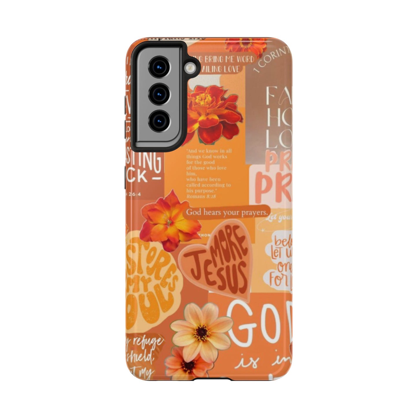 God is in control phone case, bright, bold and prayer filled