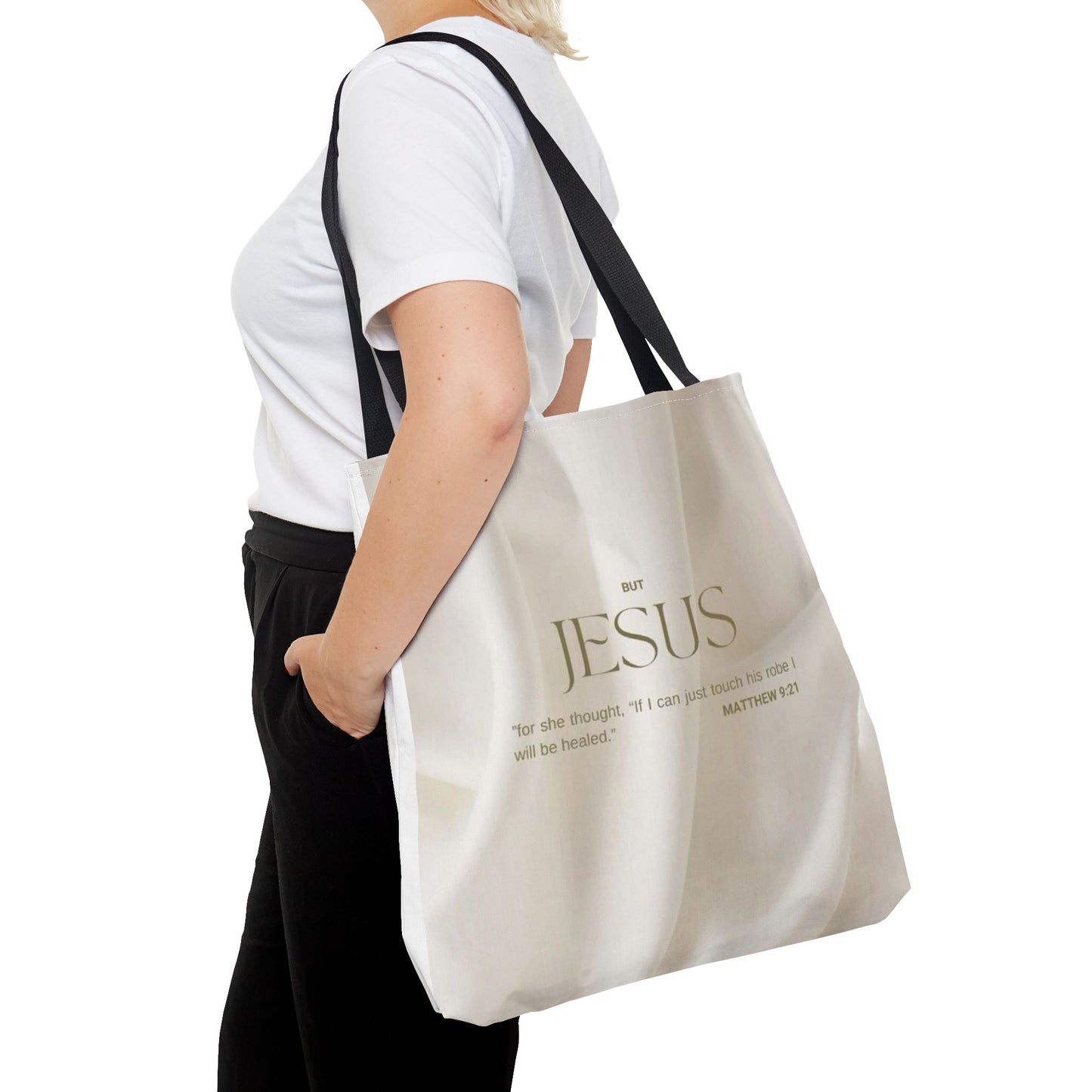 But Jesus healing scripture Tote Bag