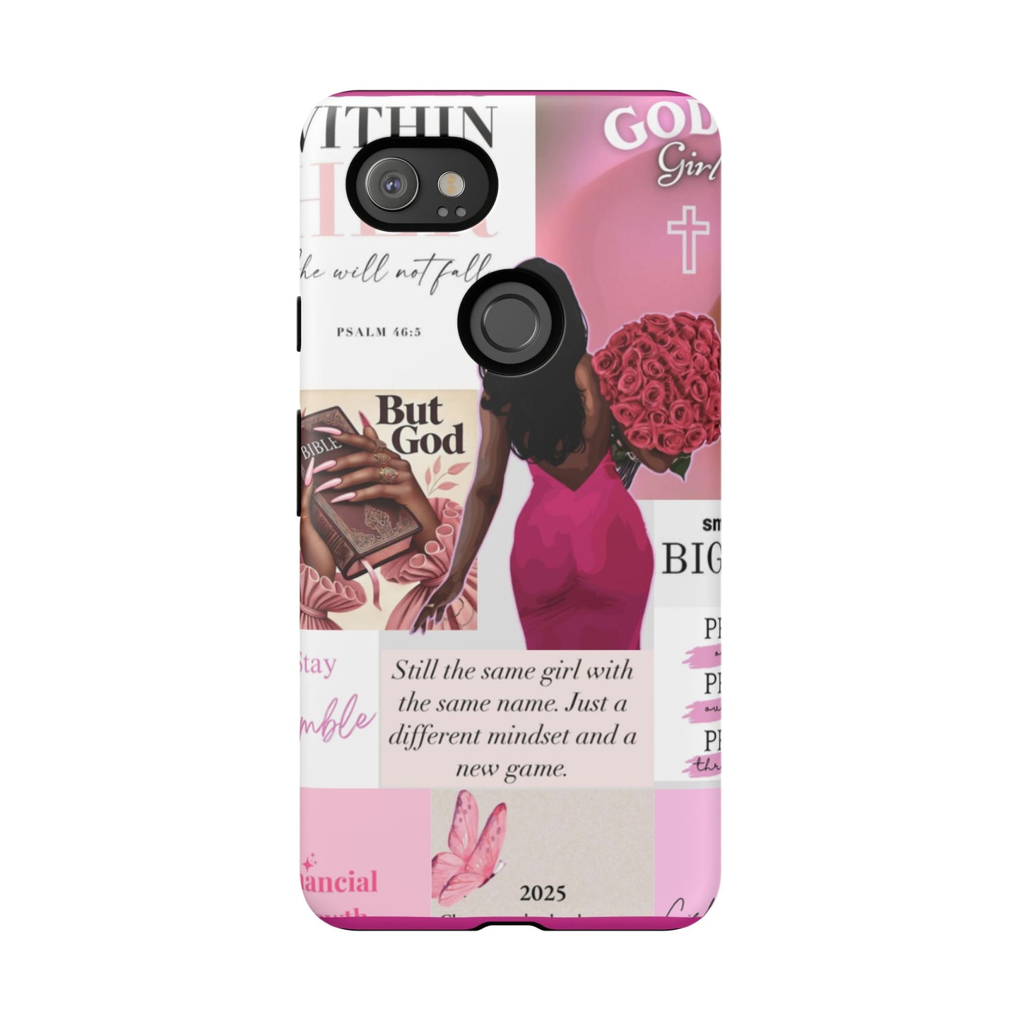 Same girl new game glow up with God phone case