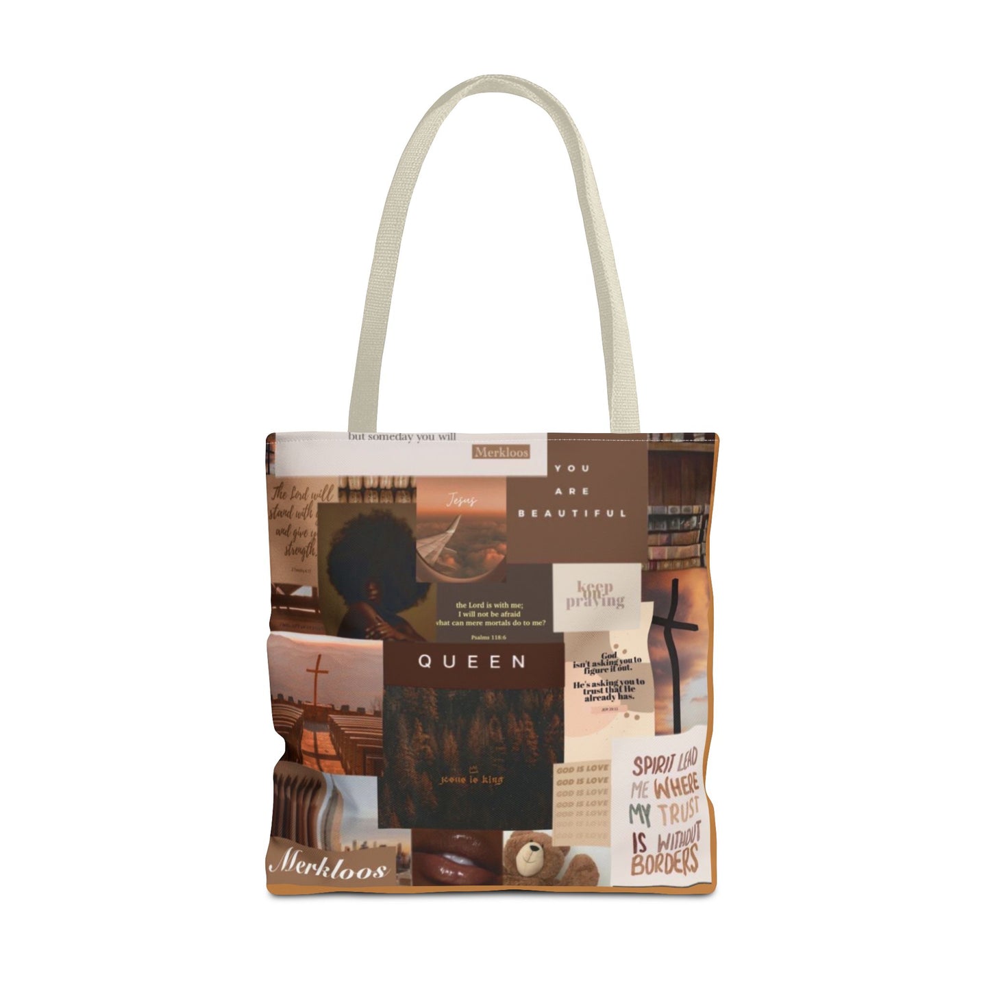 Jesus is king tote trust, beauty, identity