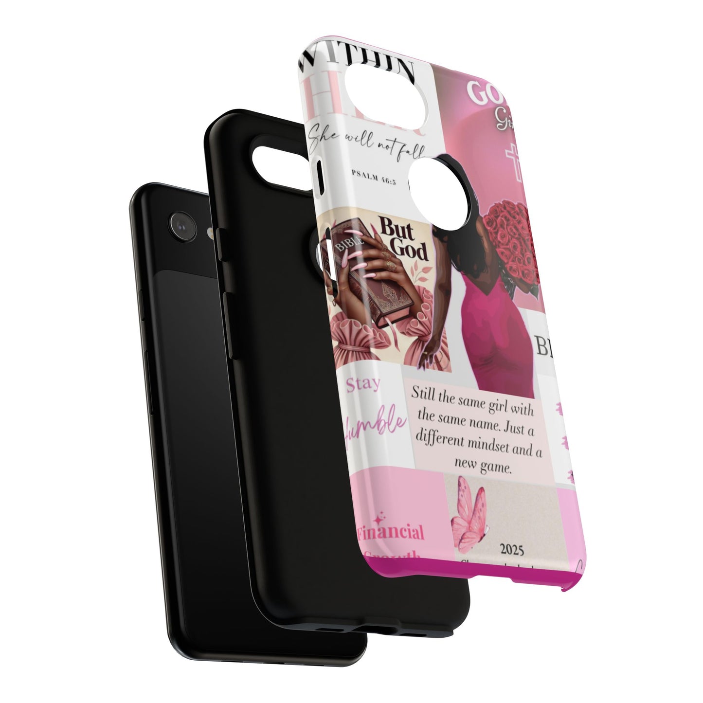 Same girl new game glow up with God phone case