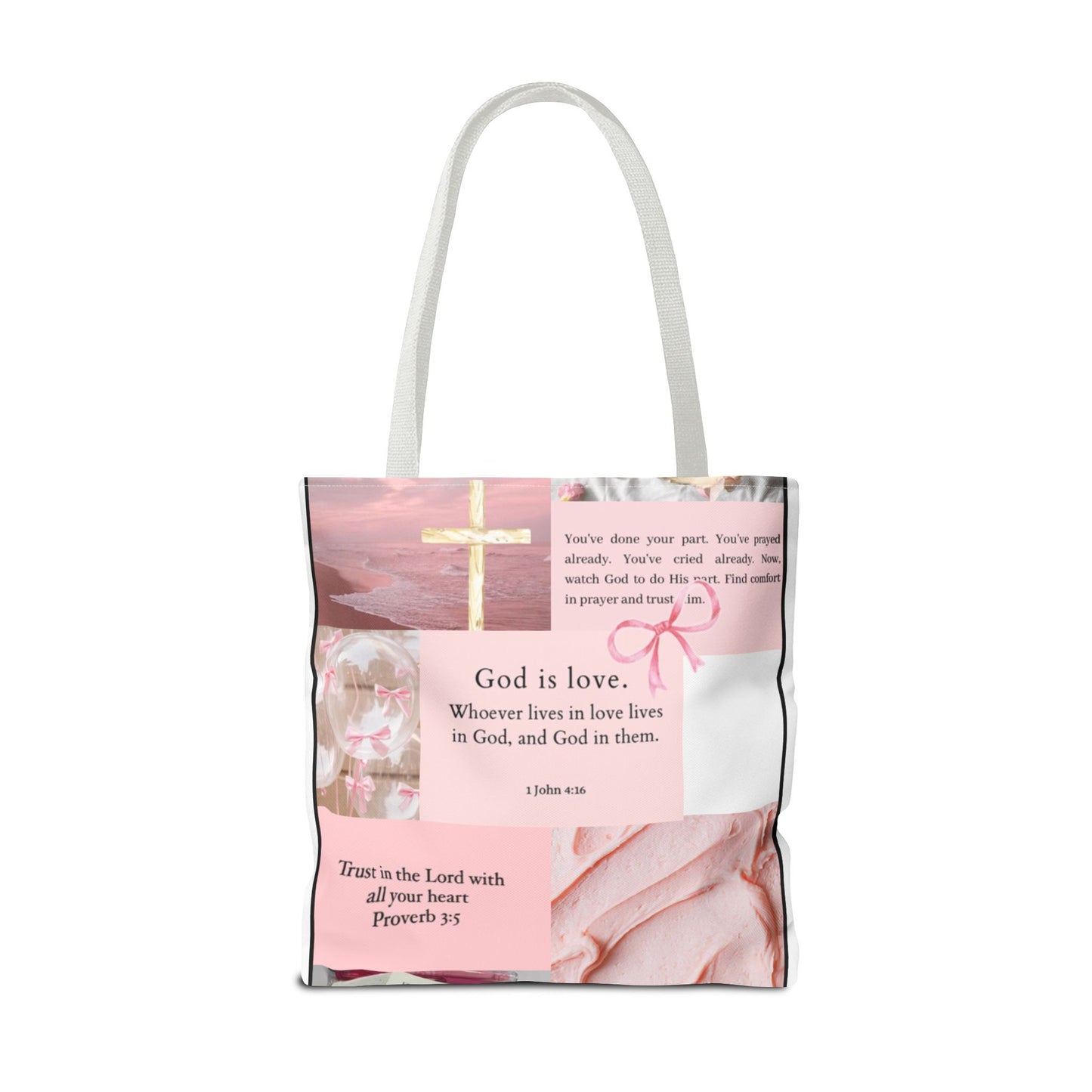 Inspirational Tote Bag with Bible Verses