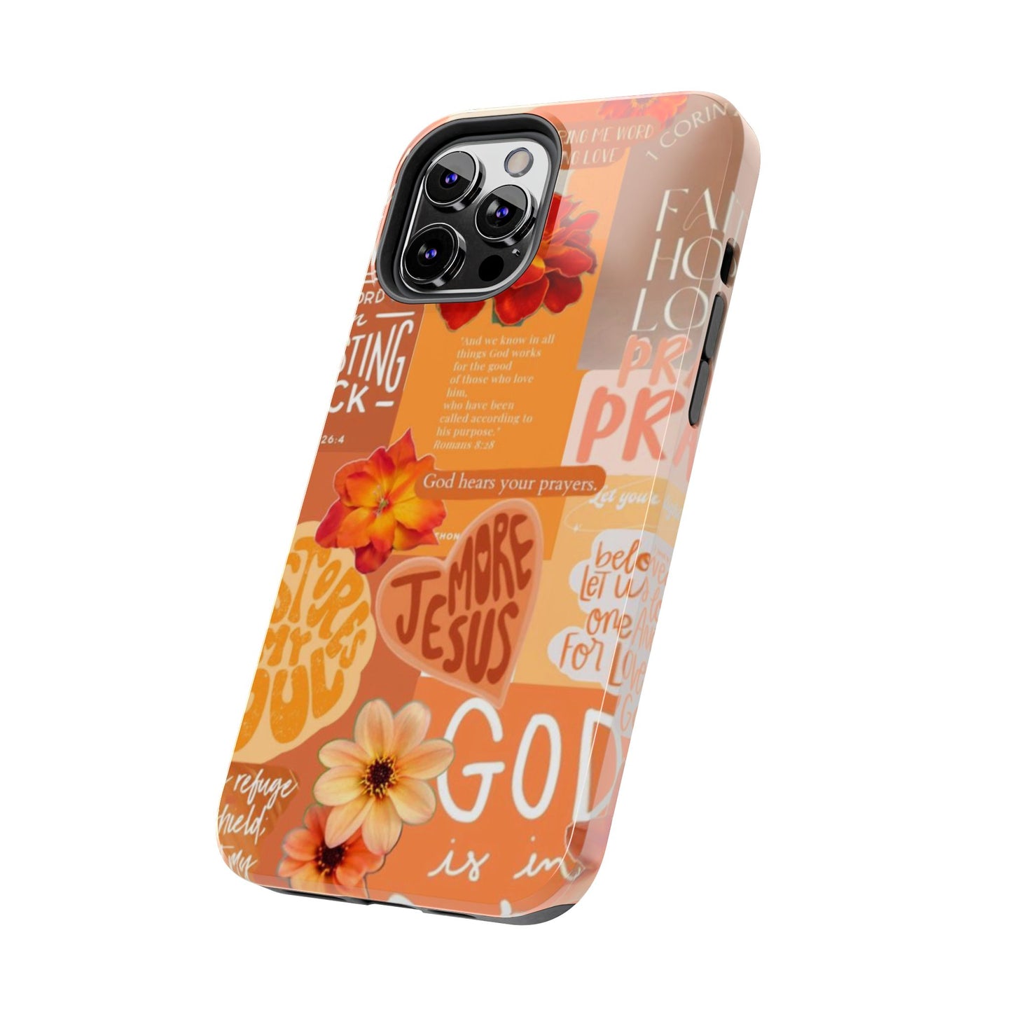 God is in control phone case, bright, bold and prayer filled