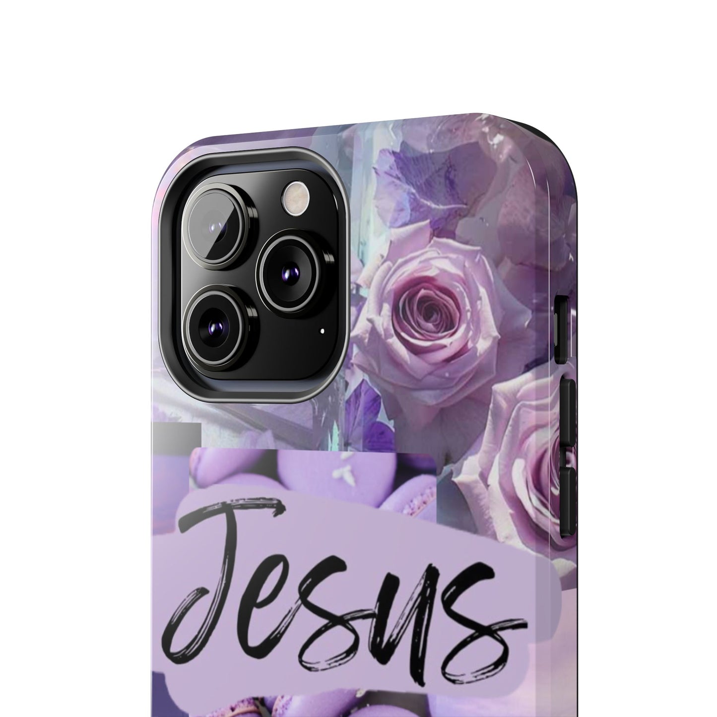 Jesus first phone case lavender floral faith design