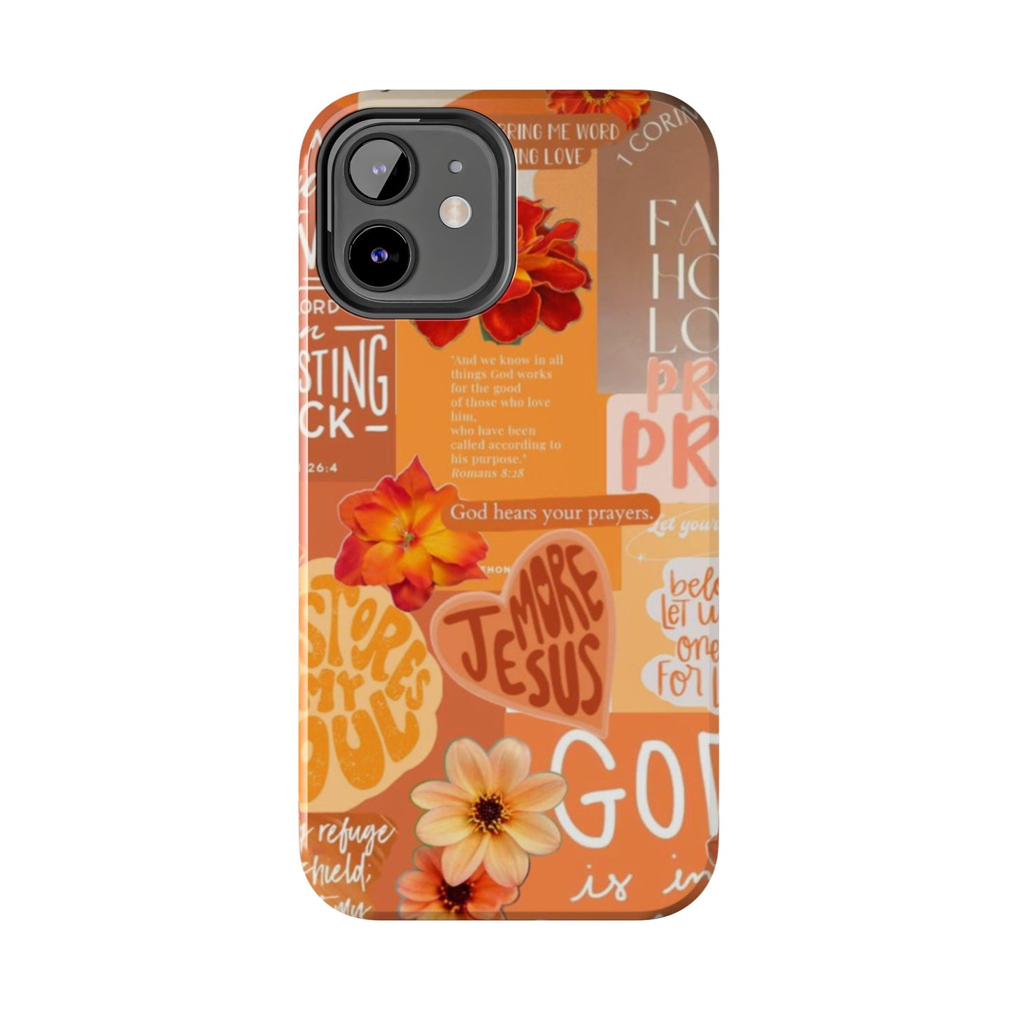 God is in control phone case, bright, bold and prayer filled