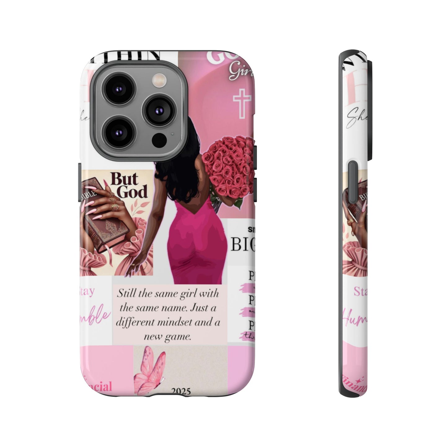 Same girl new game glow up with God phone case