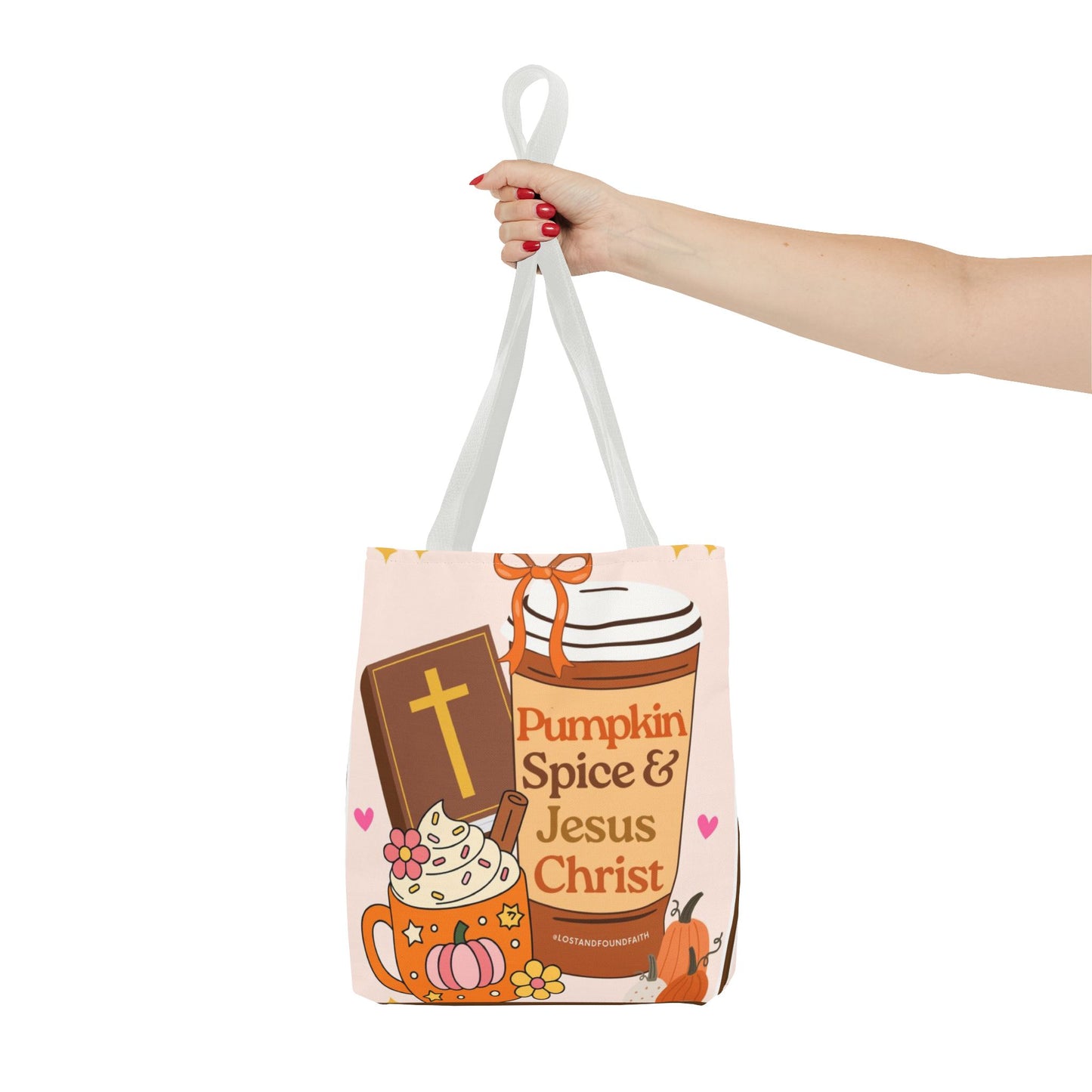 Pumpkin Spice & Jesus Tote Bag