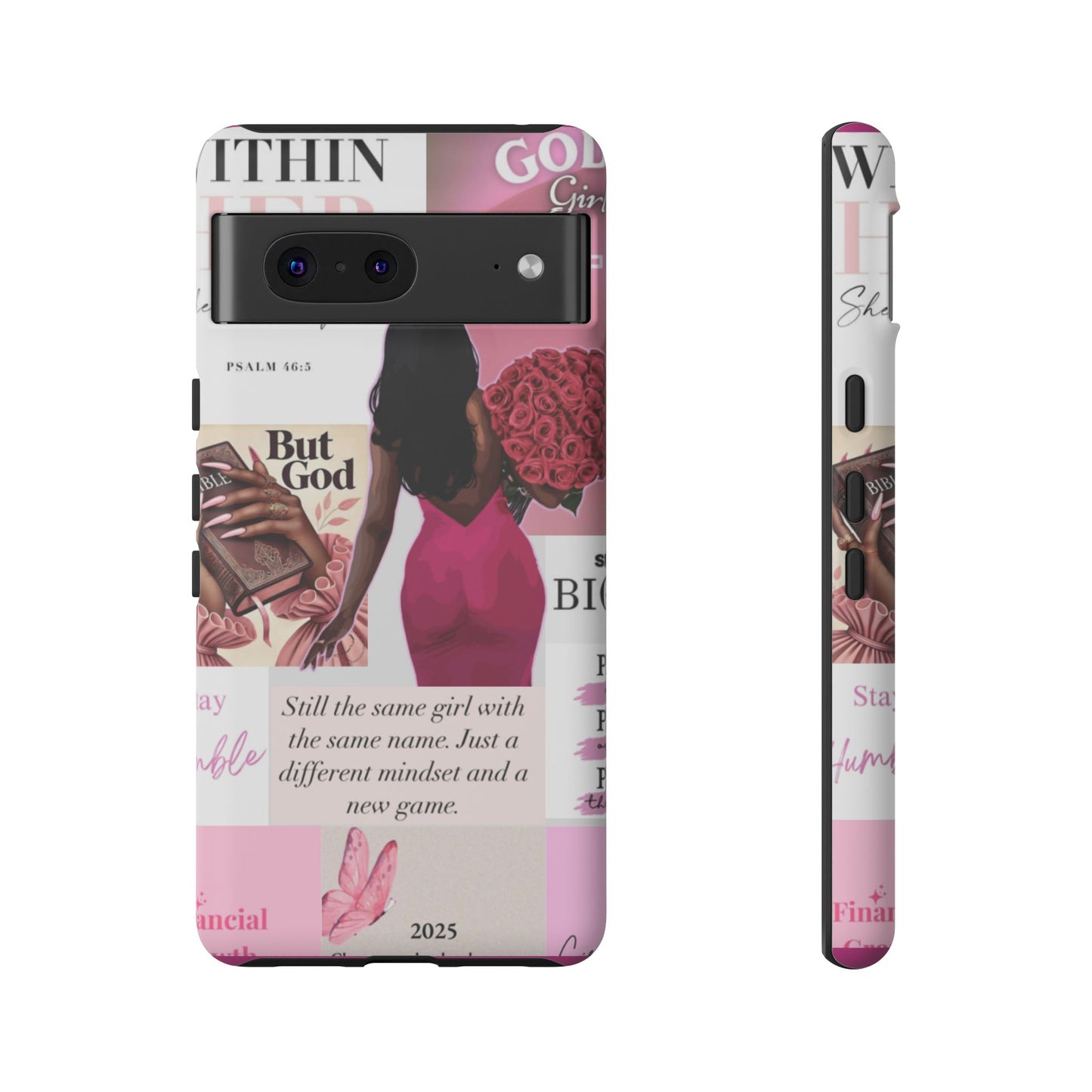 Same girl new game glow up with God phone case