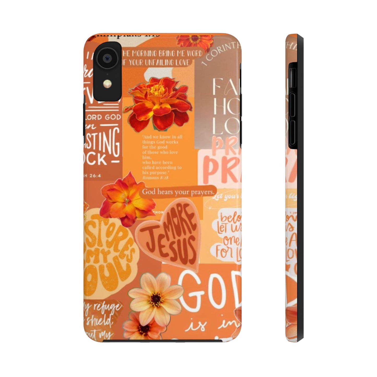 God is in control phone case, bright, bold and prayer filled