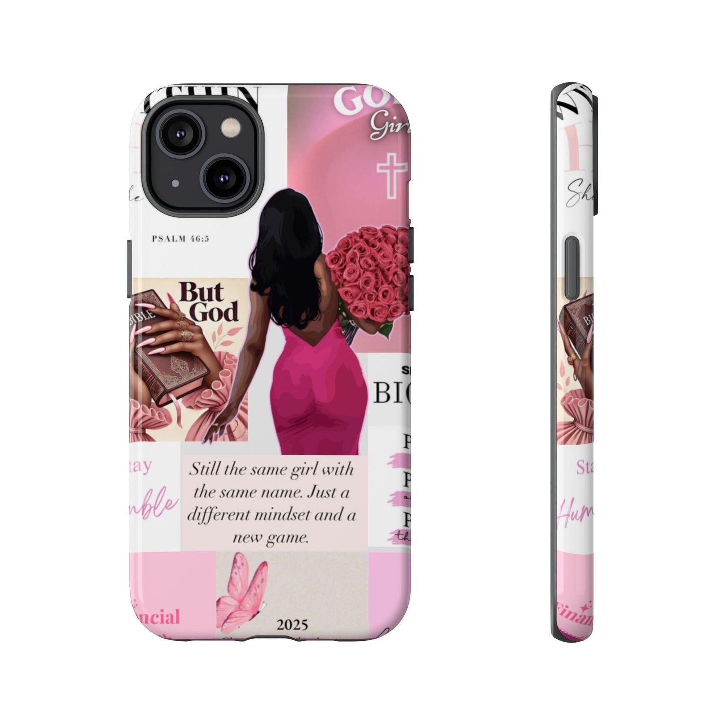 Same girl new game glow up with God phone case