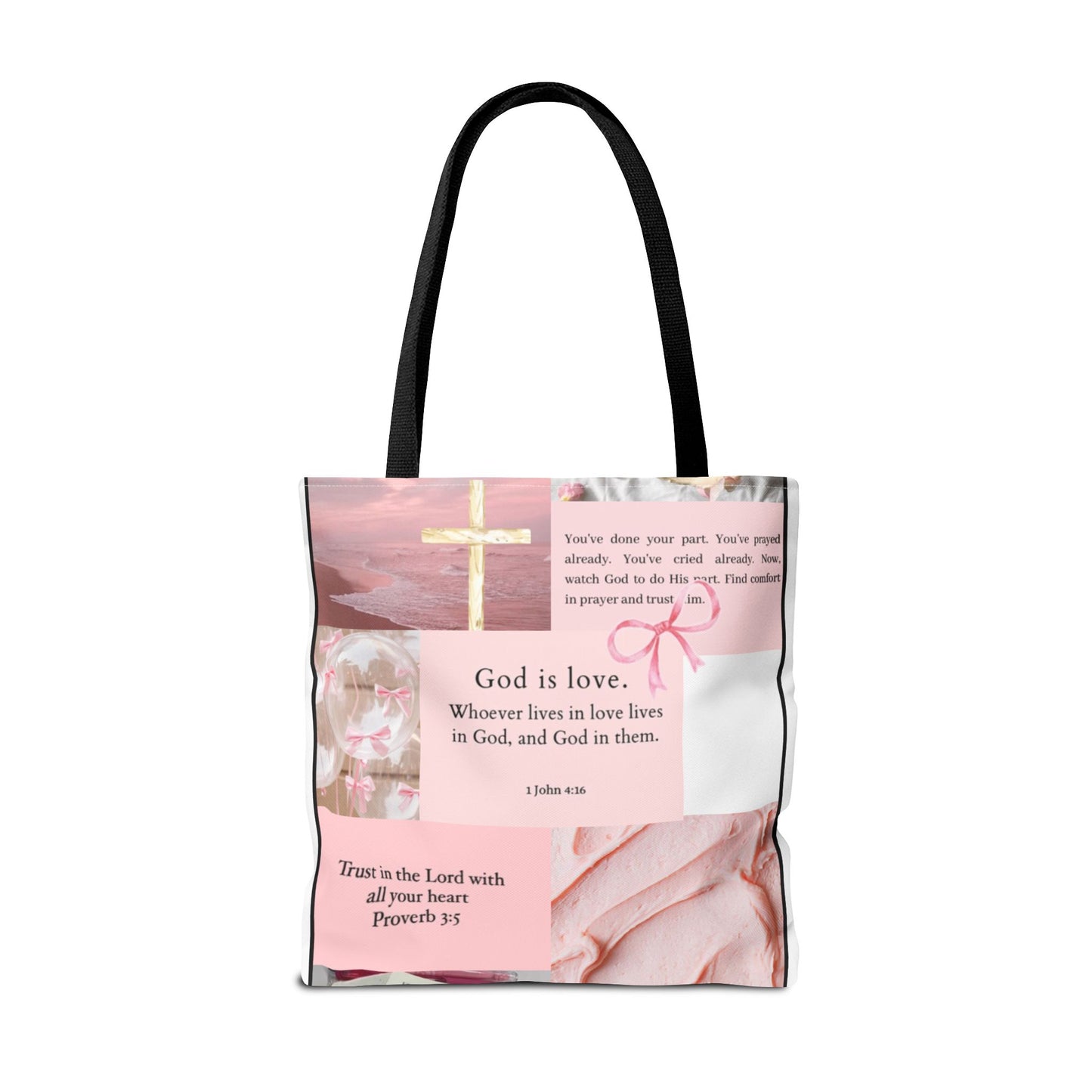 Inspirational Tote Bag with Bible Verses