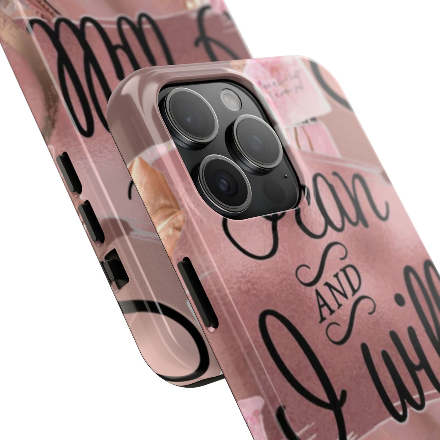 I can and I will  phone case faith, focus, and fierceness