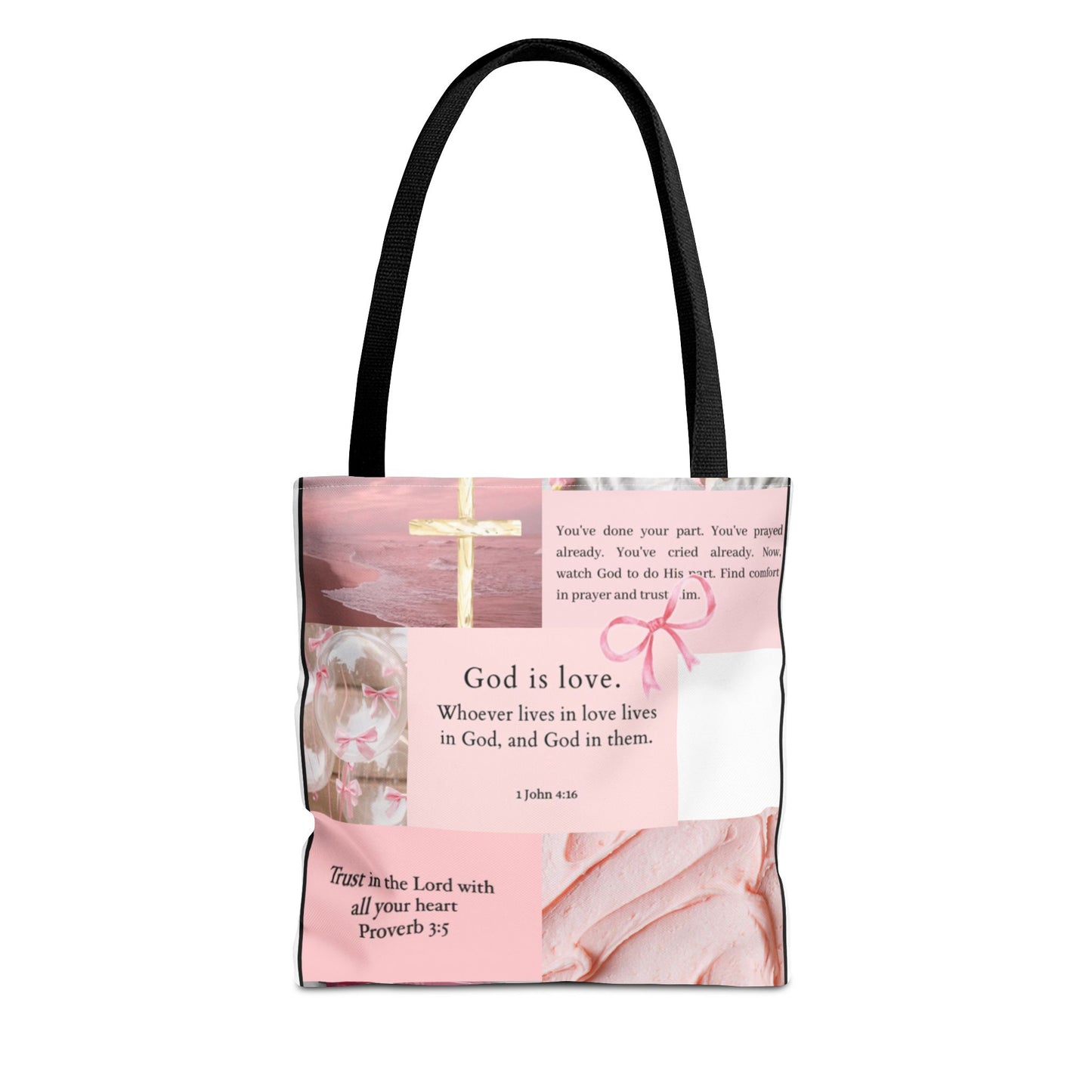 Inspirational Tote Bag with Bible Verses
